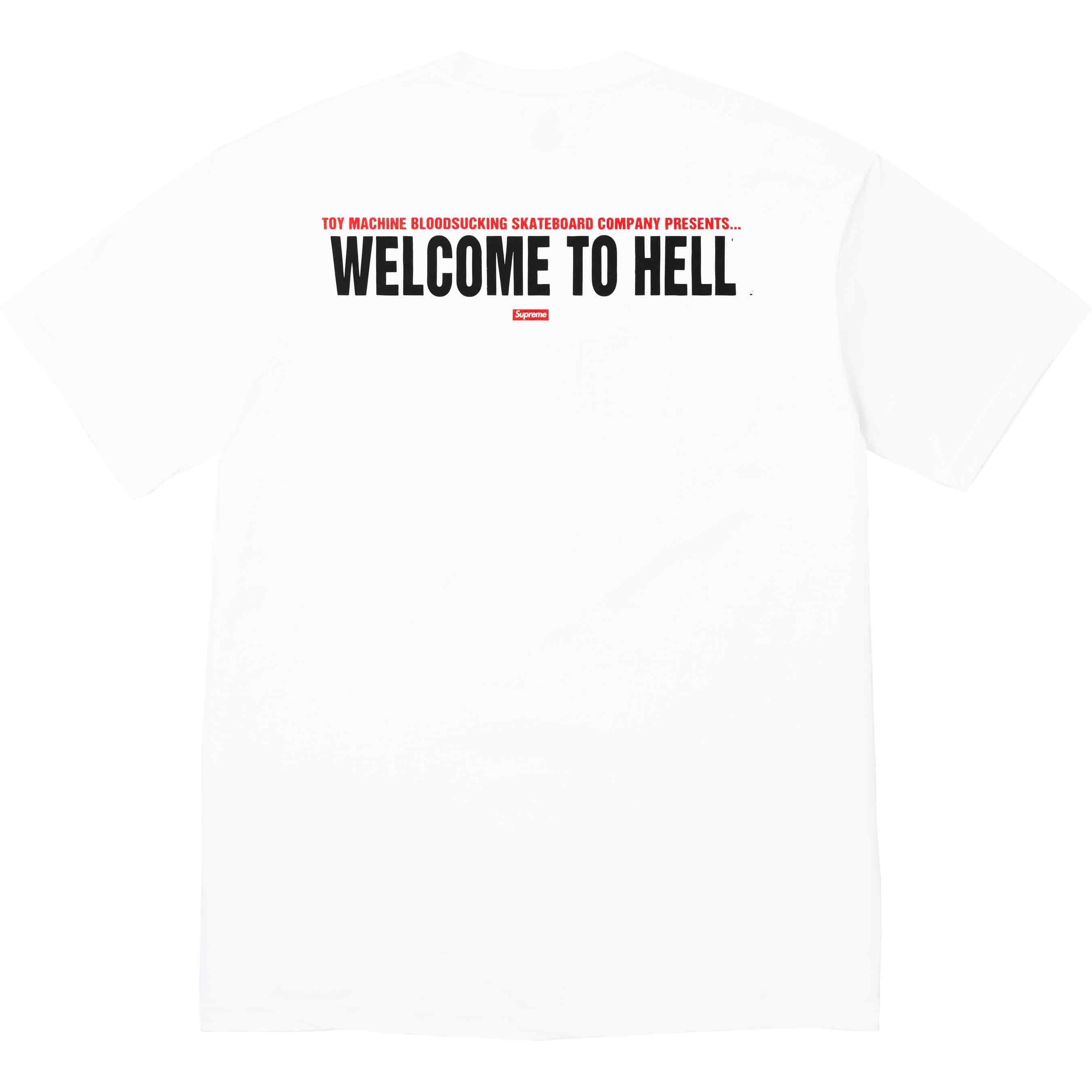 Supreme/Toy Machine Welcome To Hell Tee