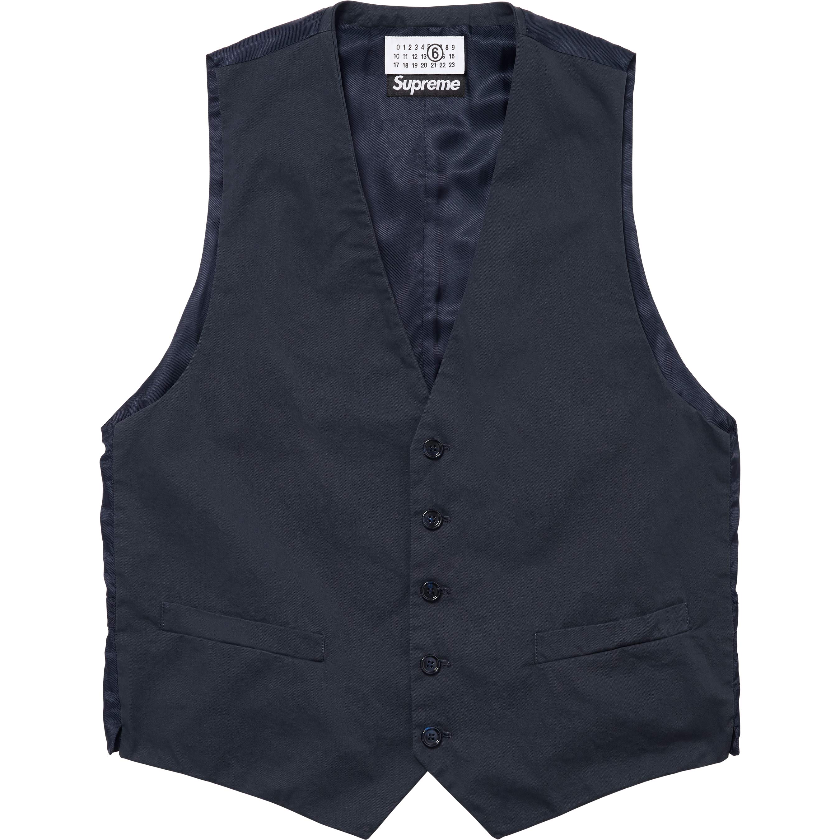 Supreme®/MM6 Maison Margiela Washed Cotton Suit Vest