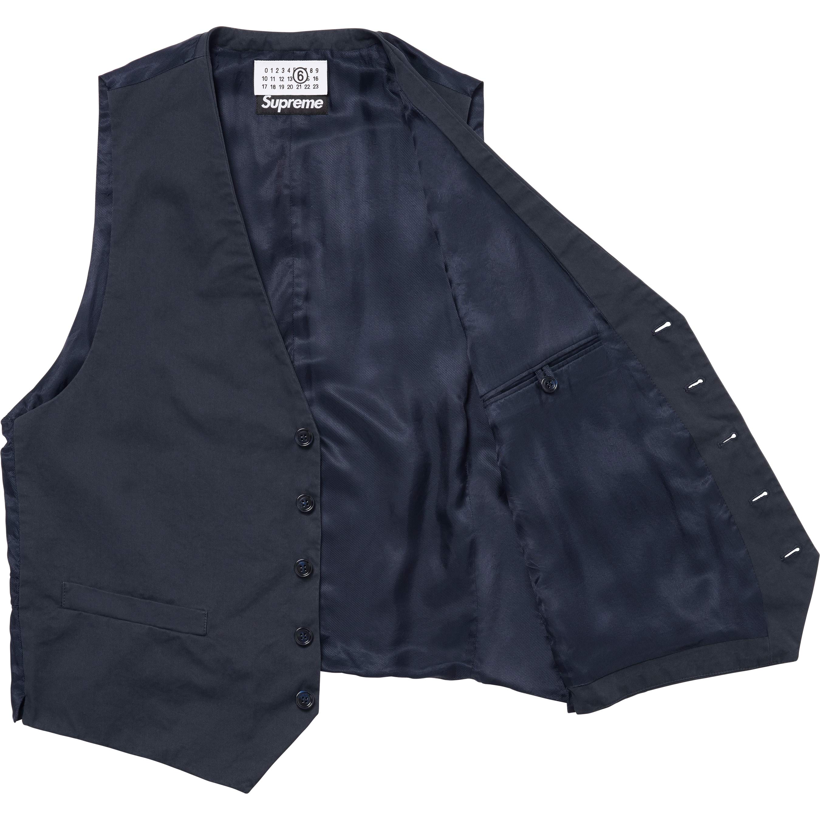 Supreme®/MM6 Maison Margiela Washed Cotton Suit Vest