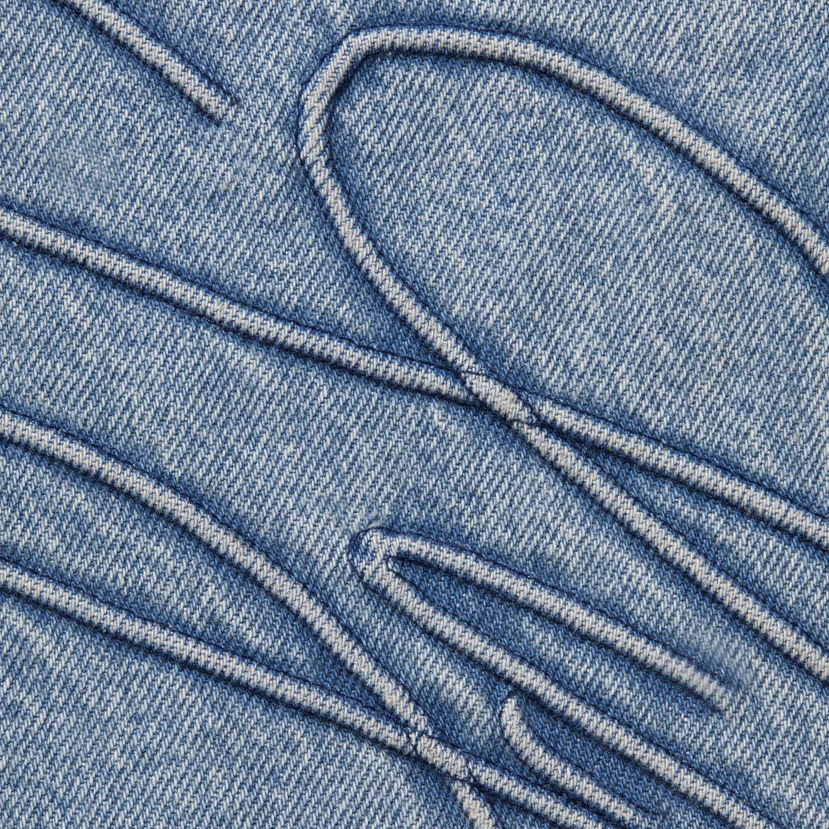 Script Baggy Denim Short
