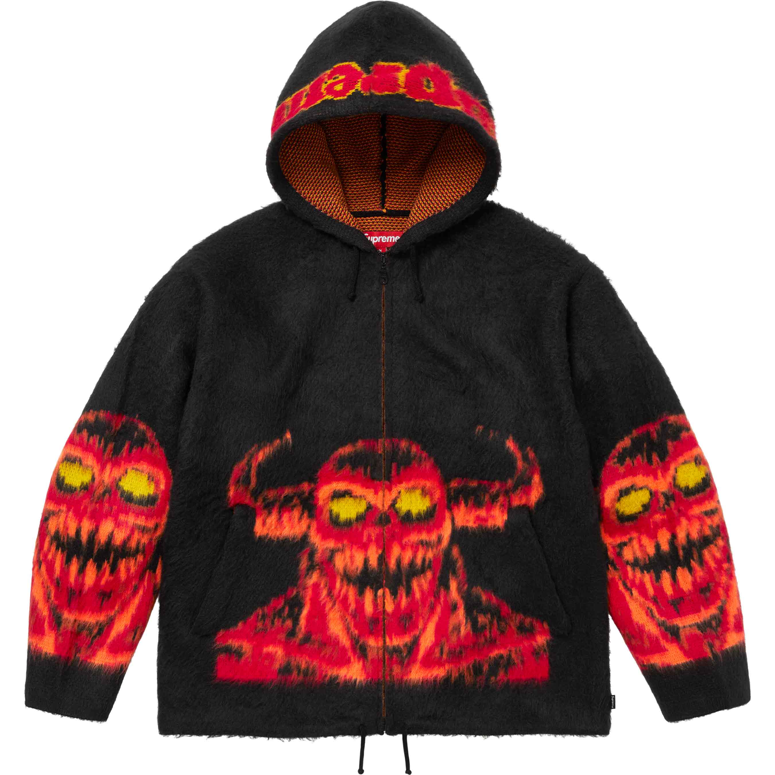 Supreme/Toy Machine Zip Up Hooded Sweater