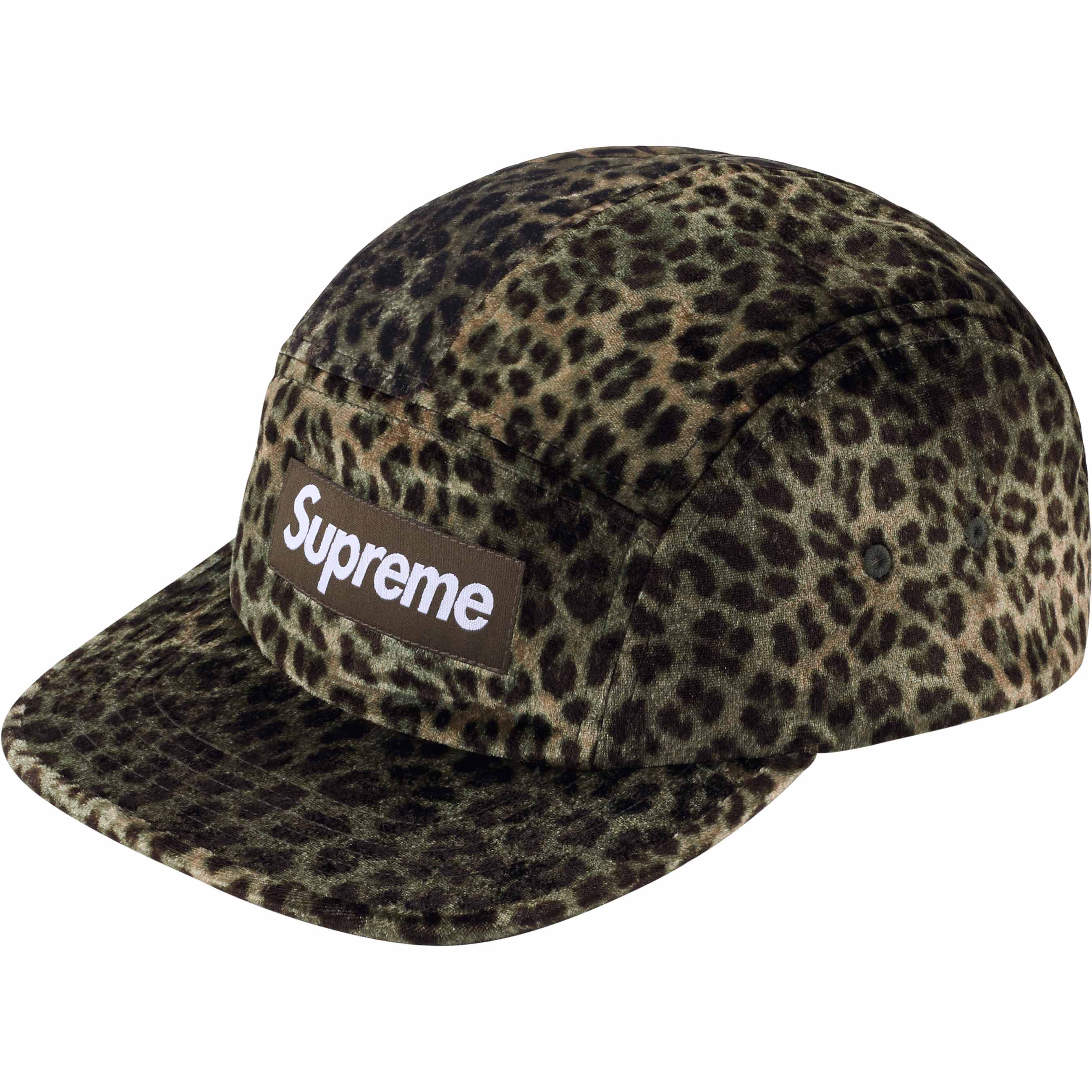 Leopard Velvet Camp Cap