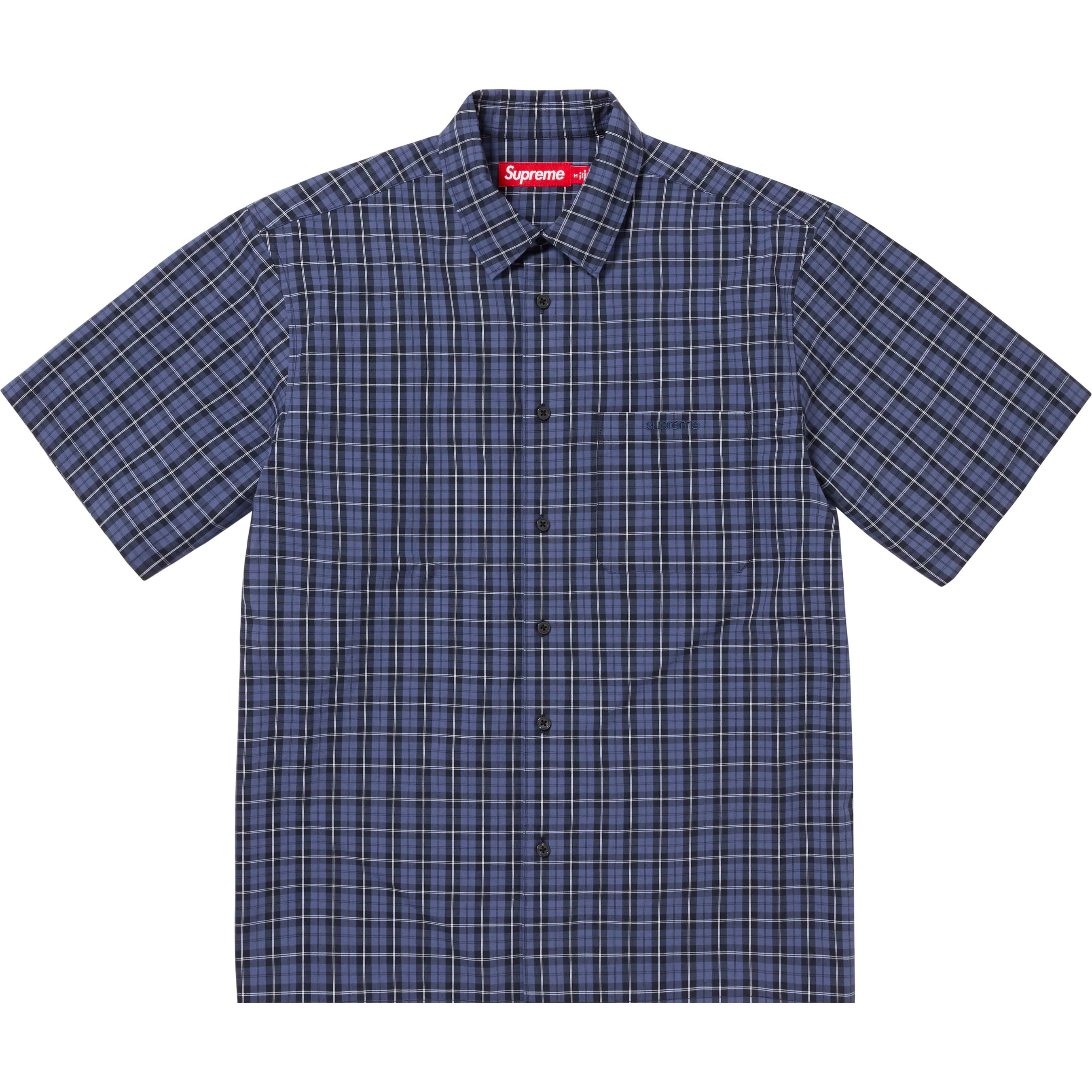 Loose Fit Mini Plaid S/S Shirt