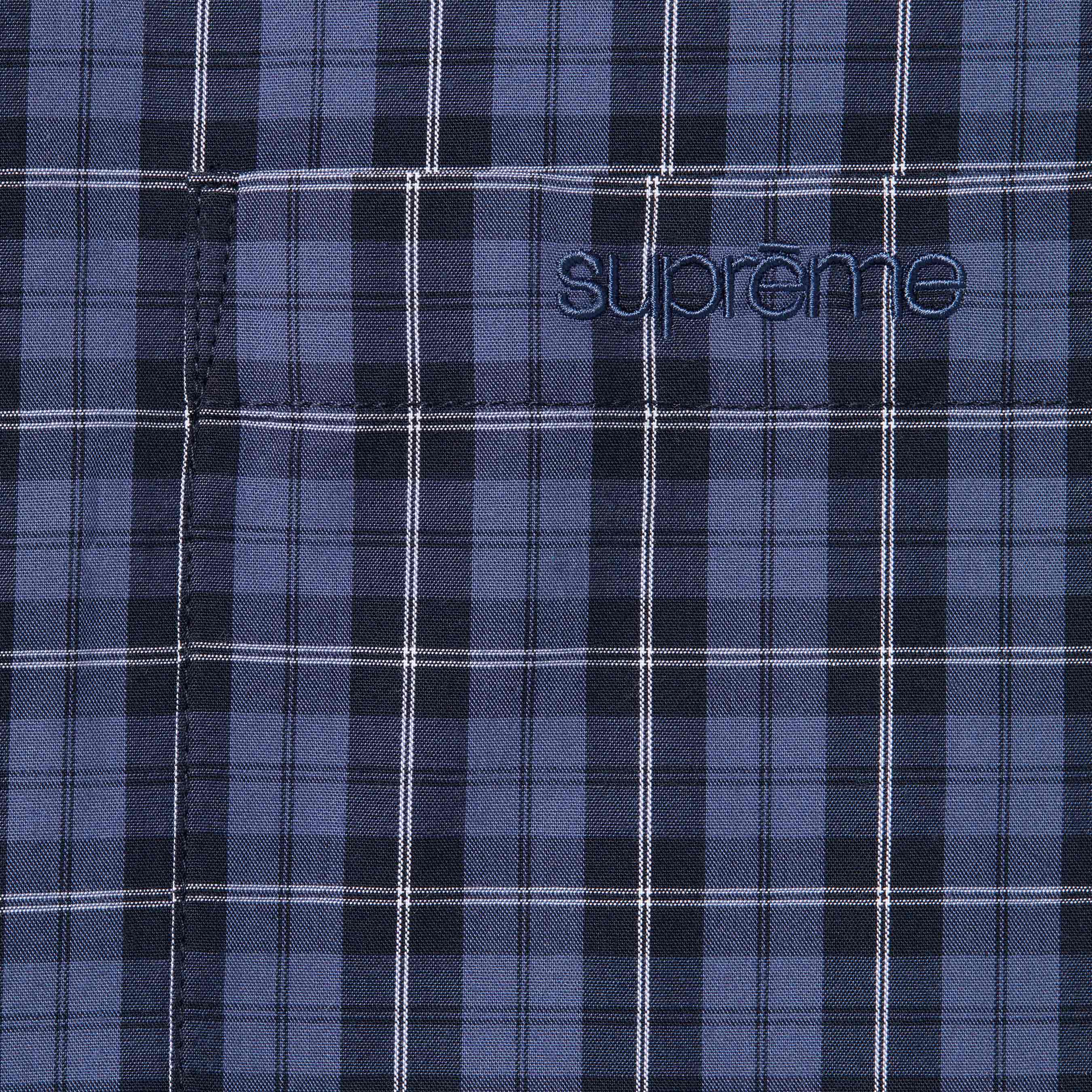 Loose Fit Mini Plaid S/S Shirt