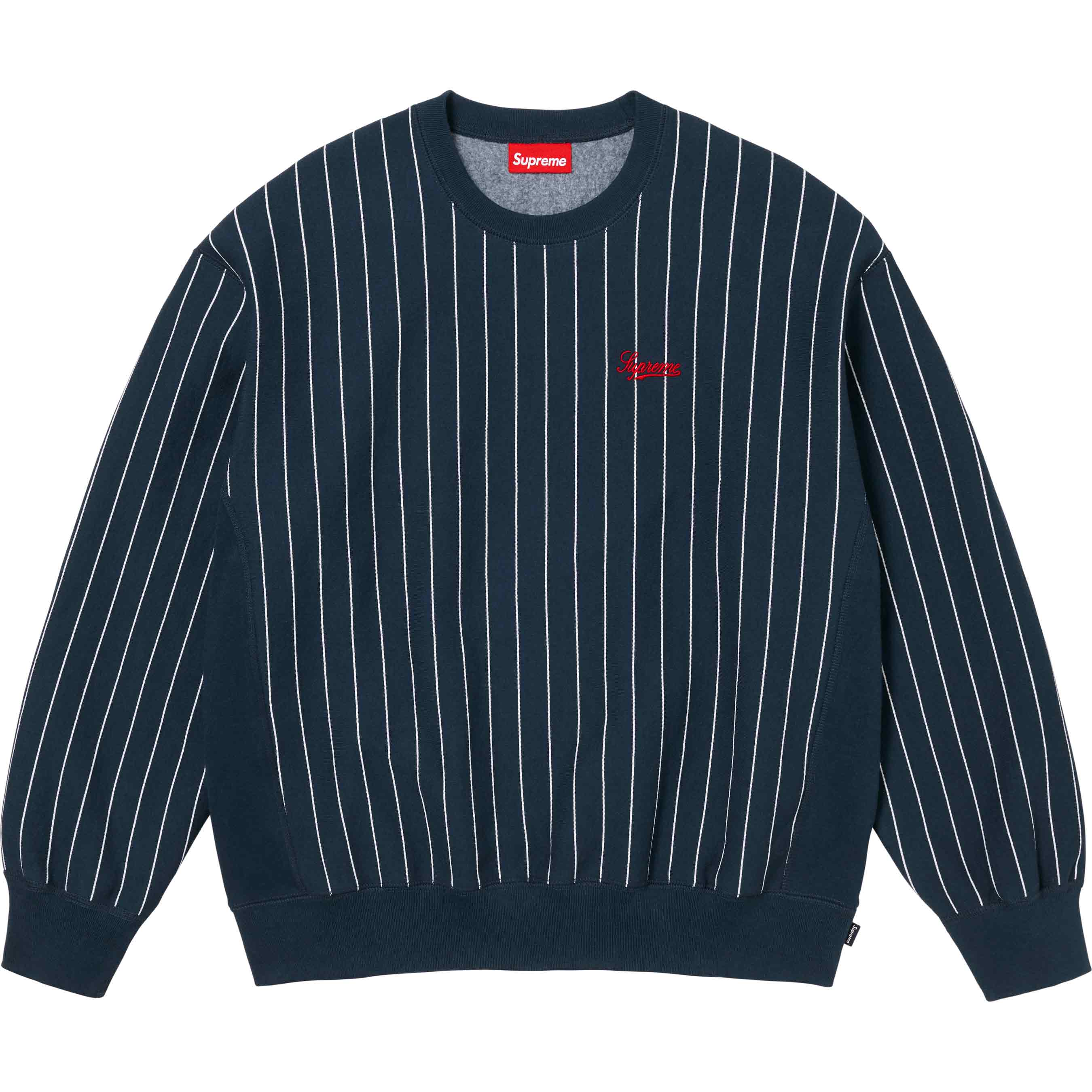 Pinstripe Crewneck