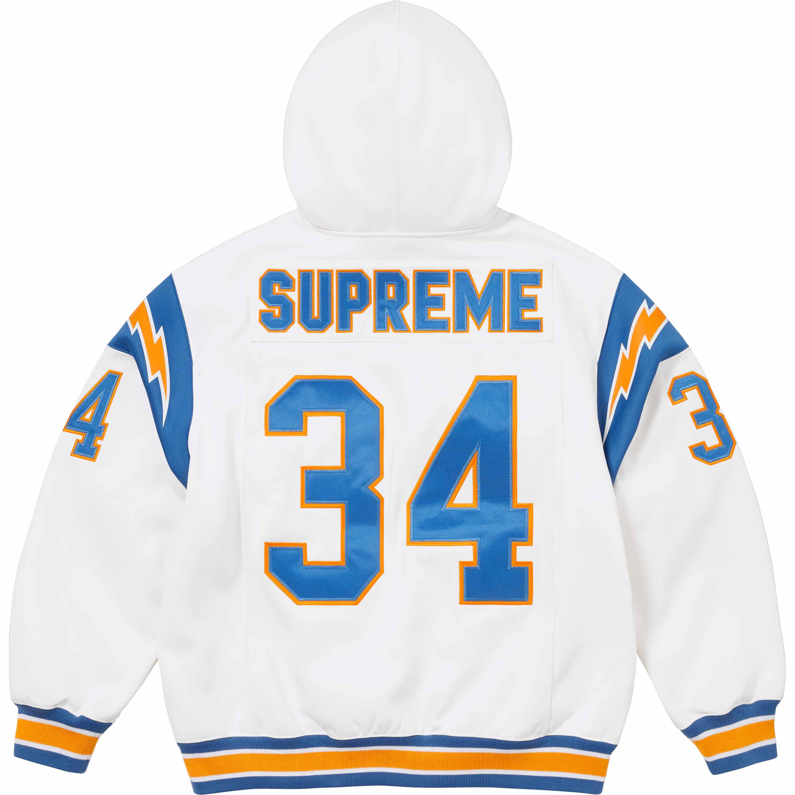 Football Zip Up Hooded Sweatshirt