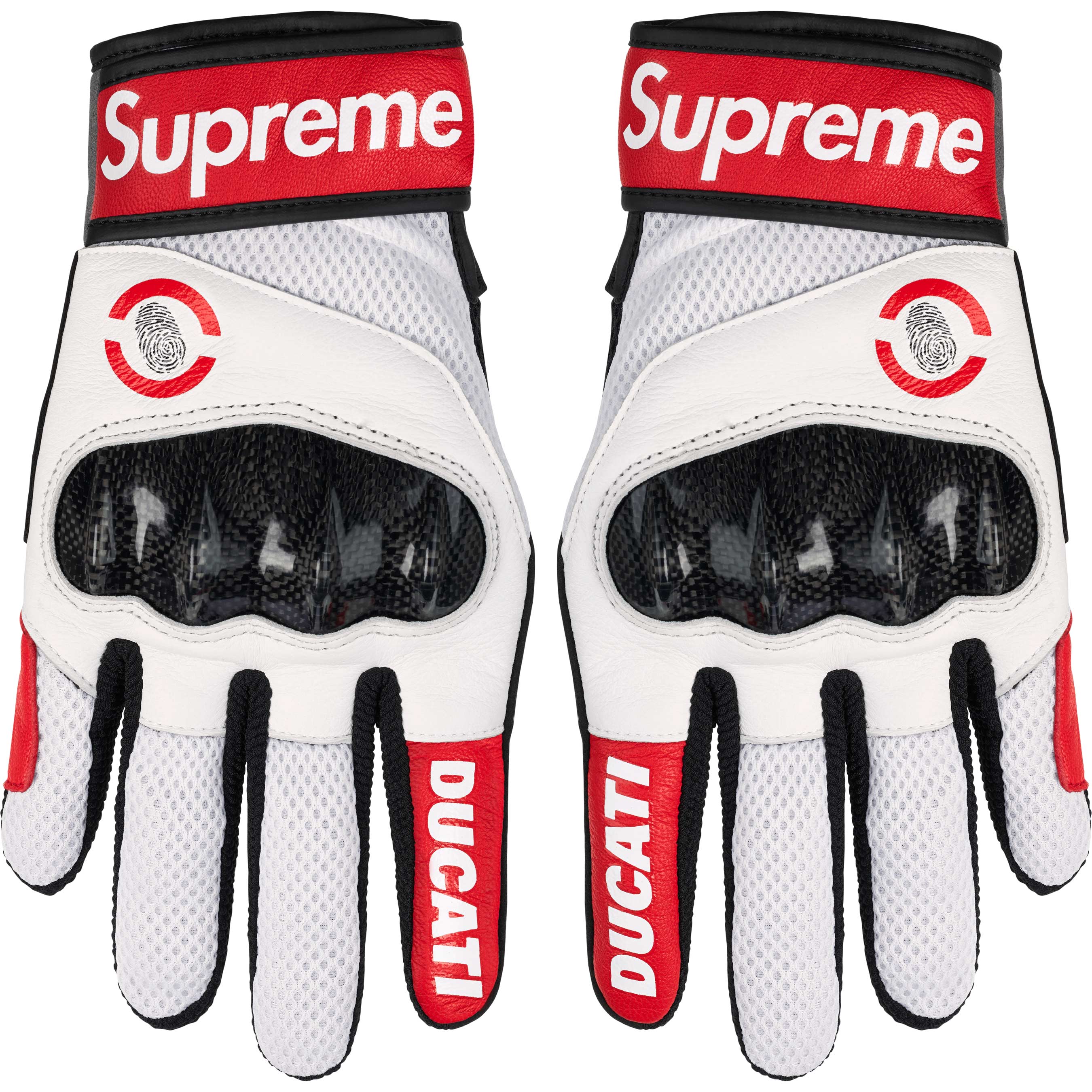 Supreme®/Ducati®/Spidi C1 Leather Gloves