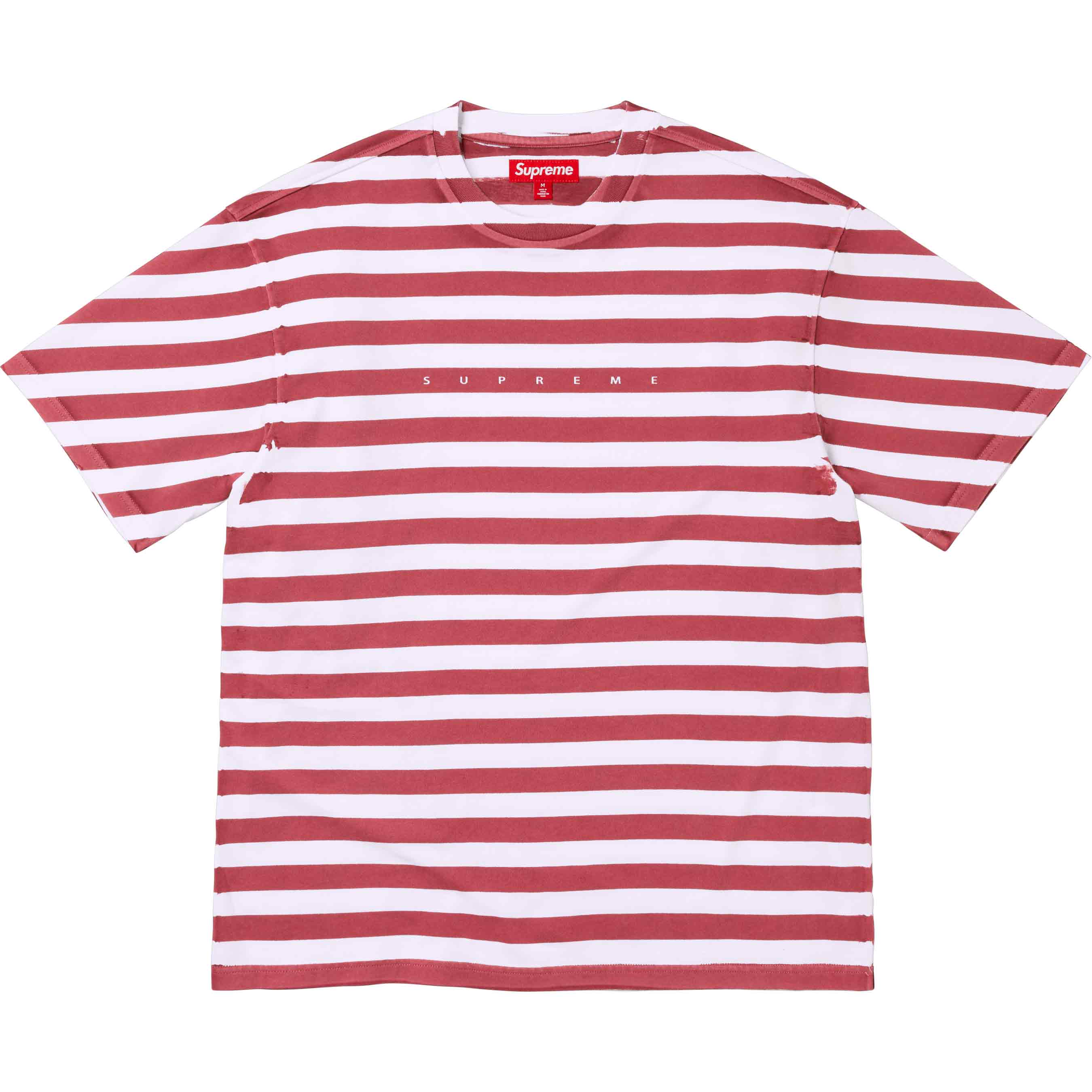 Overprint Stripe S/S Top