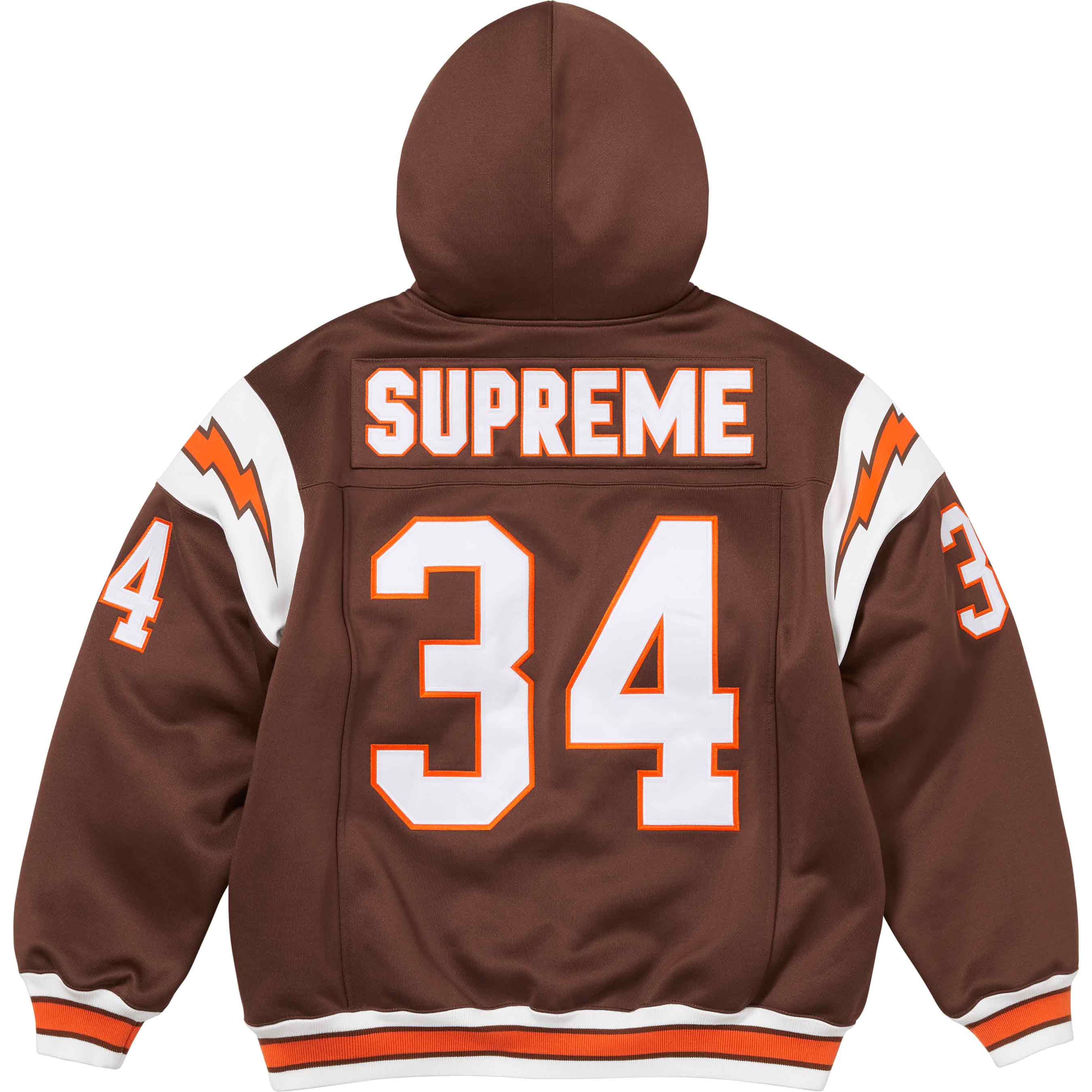 Football Zip Up Hooded Sweatshirt