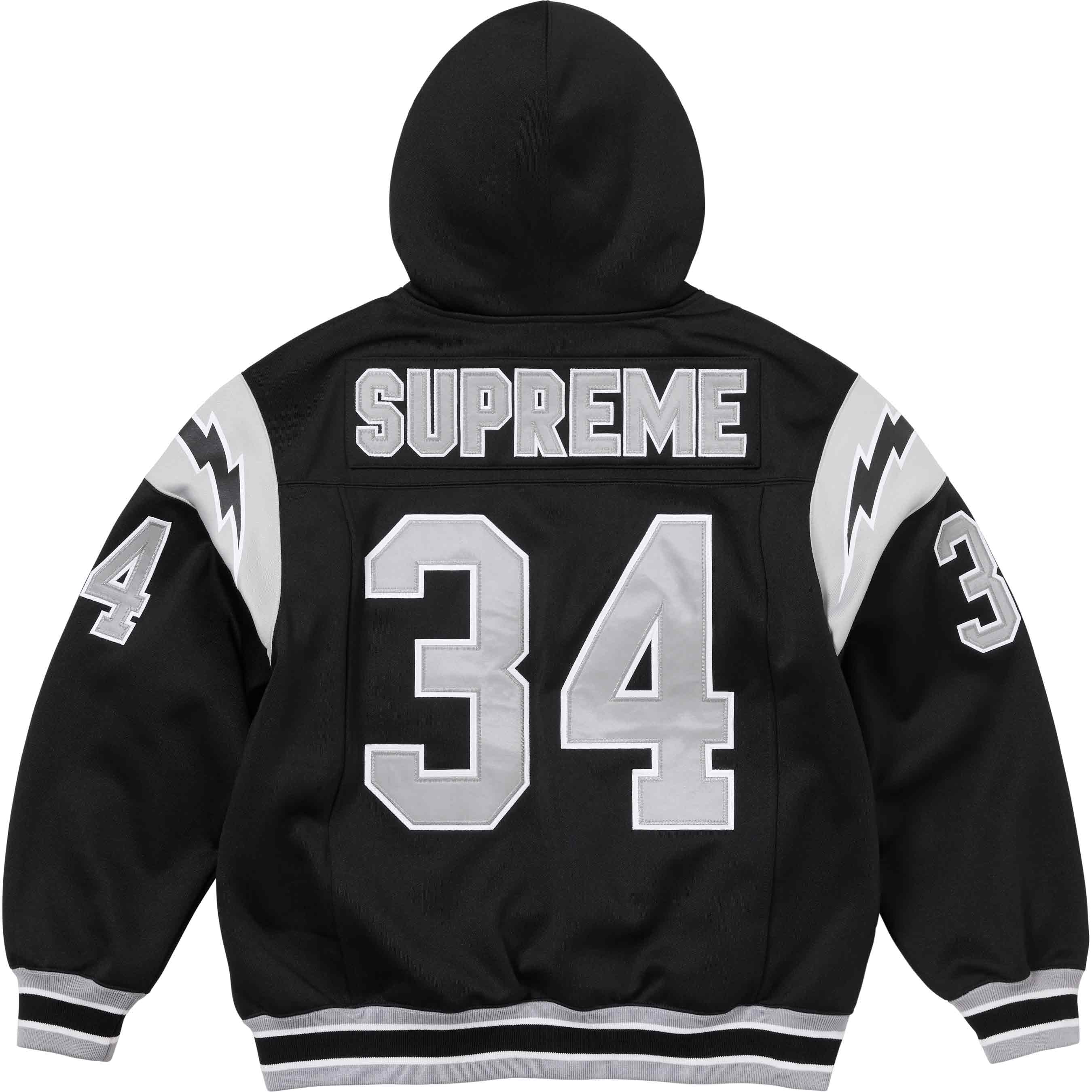 Football Zip Up Hooded Sweatshirt