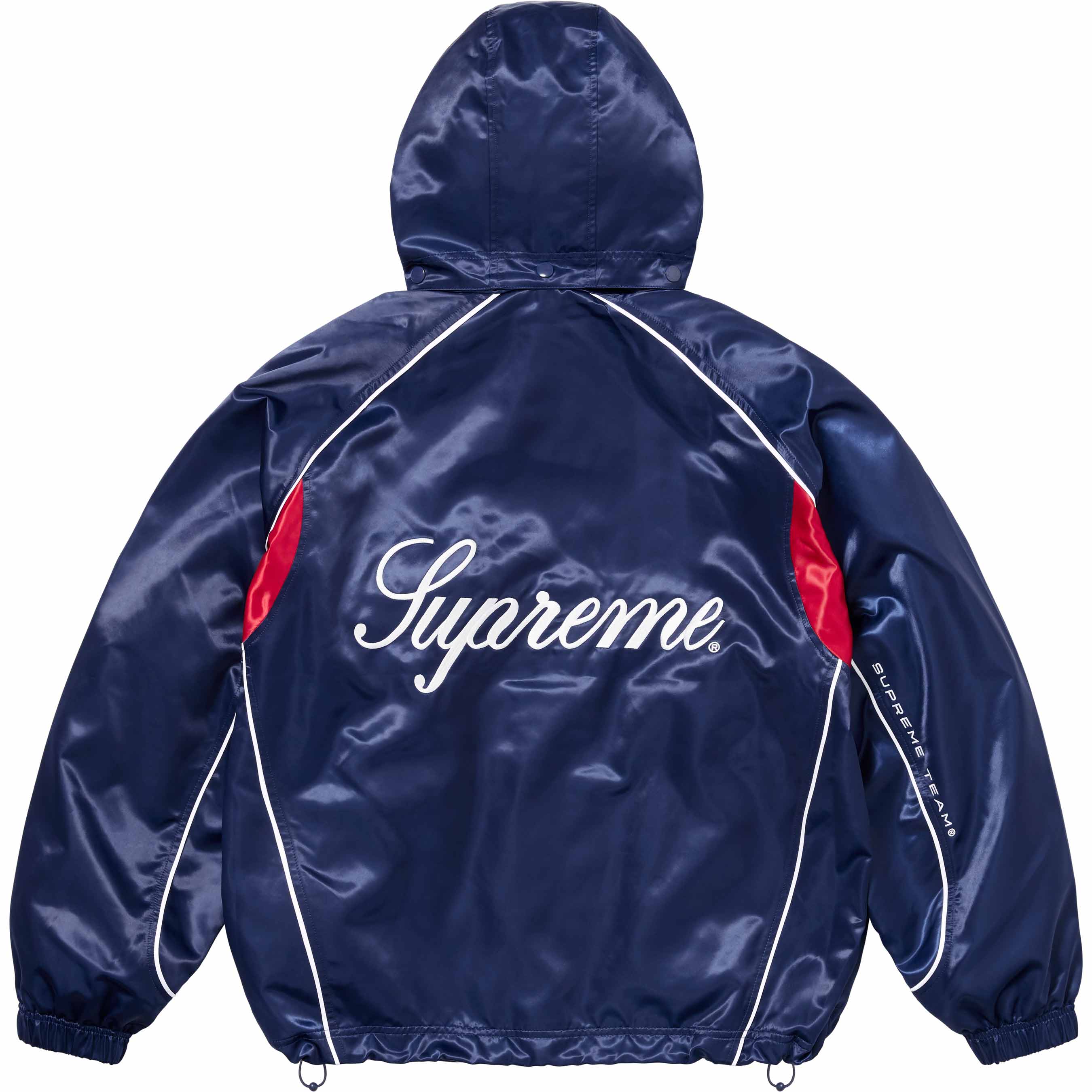 Satin Hooded Track Jacket