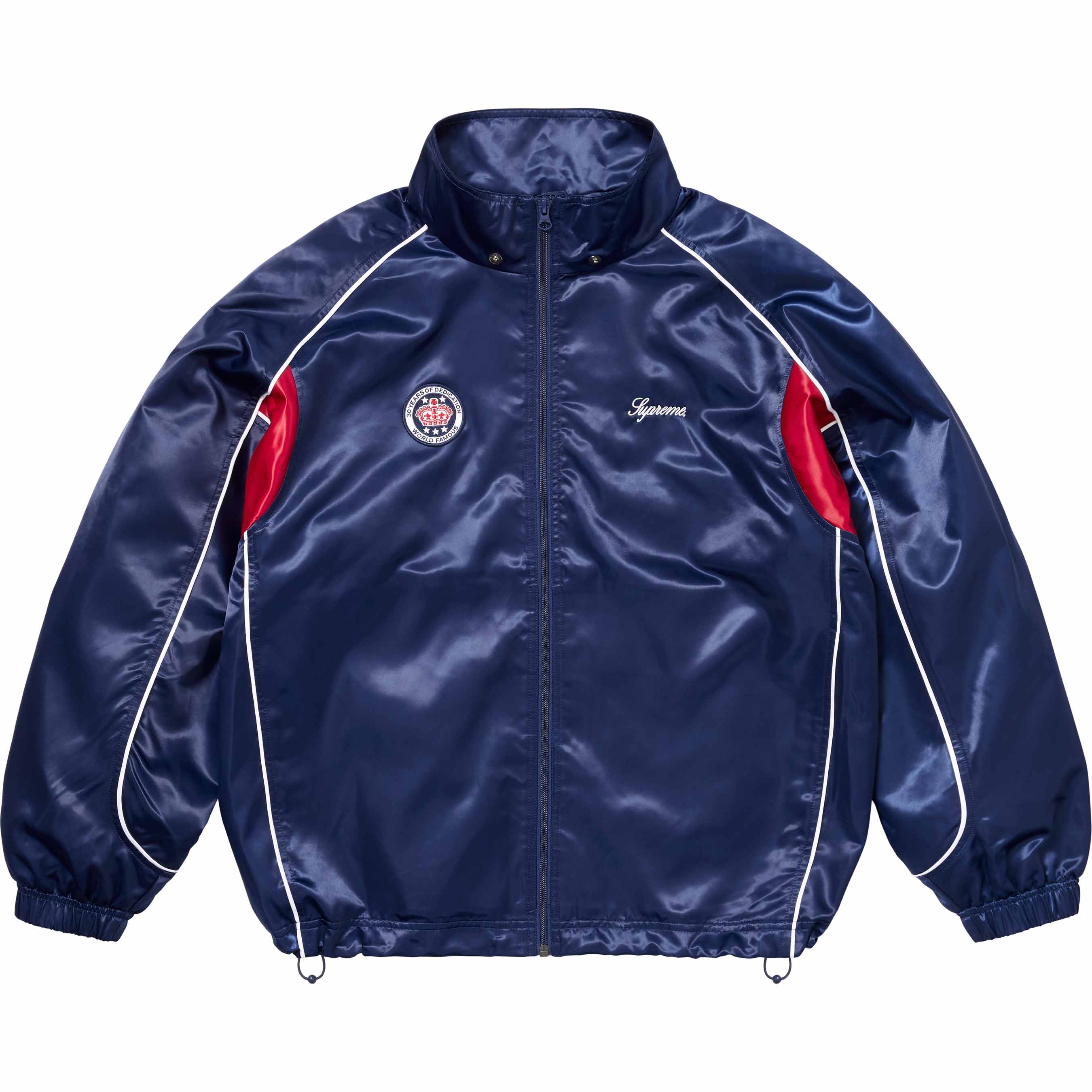 Satin Hooded Track Jacket