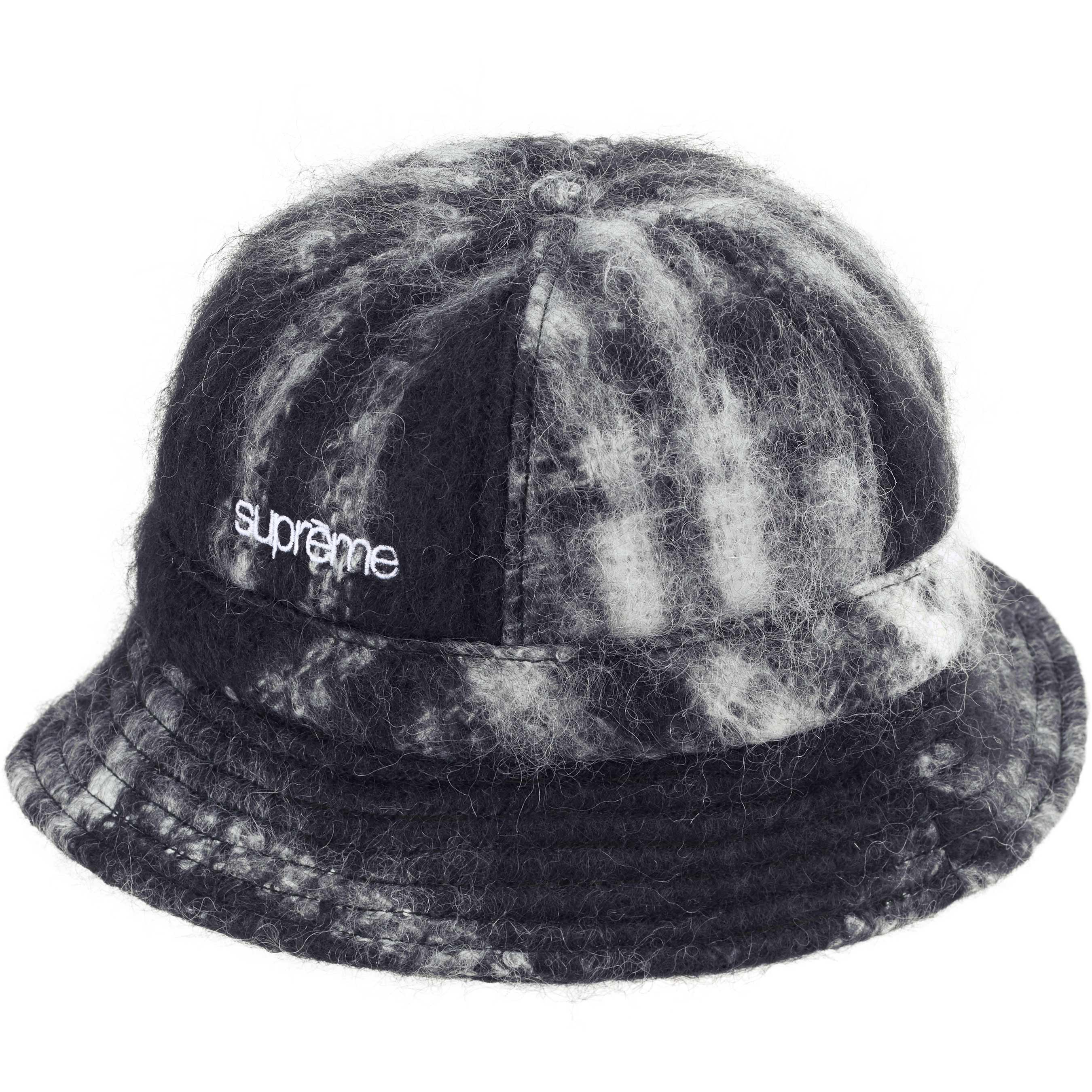 Mohair Plaid Bell Hat
