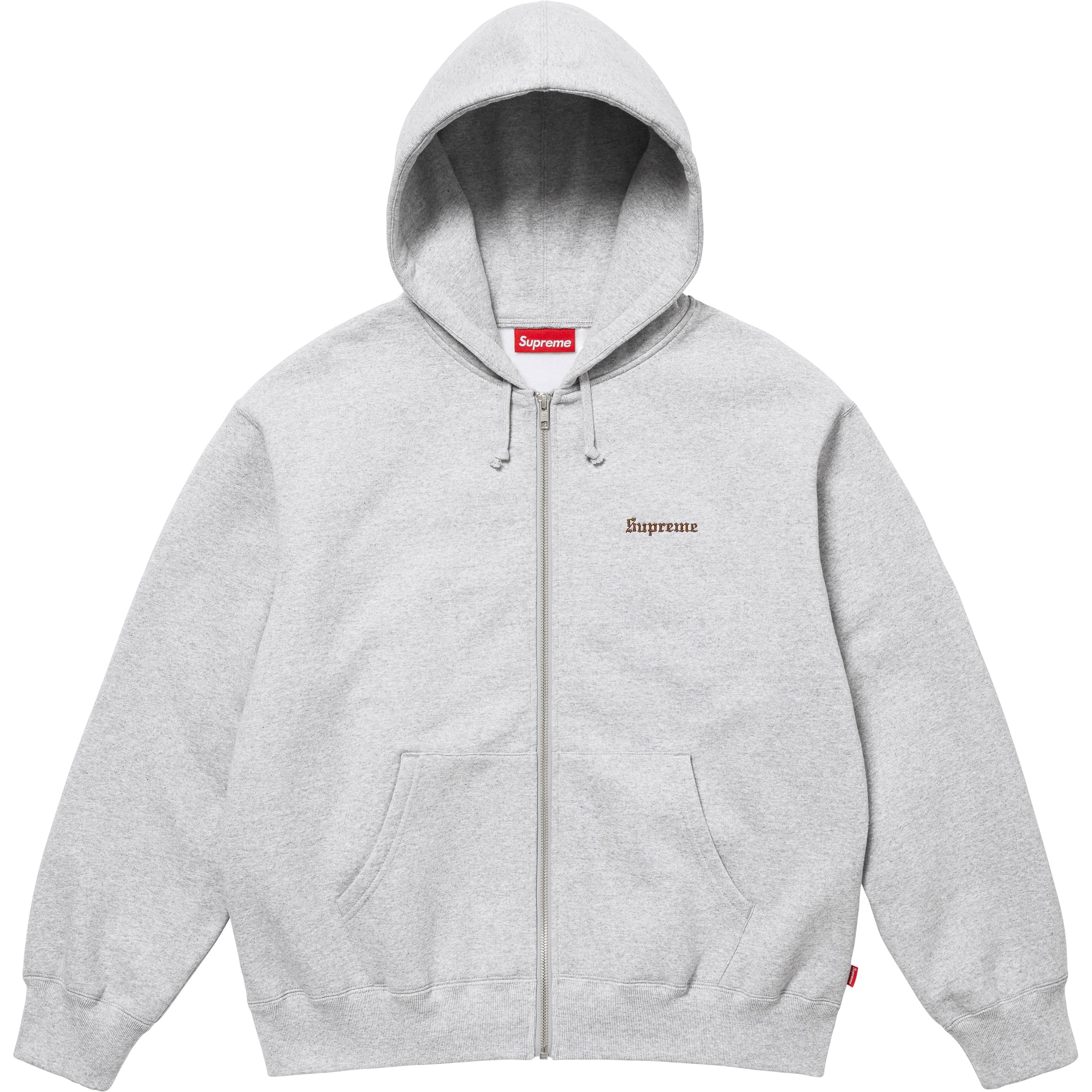 Crest Zip Up Hooded Sweatshirt