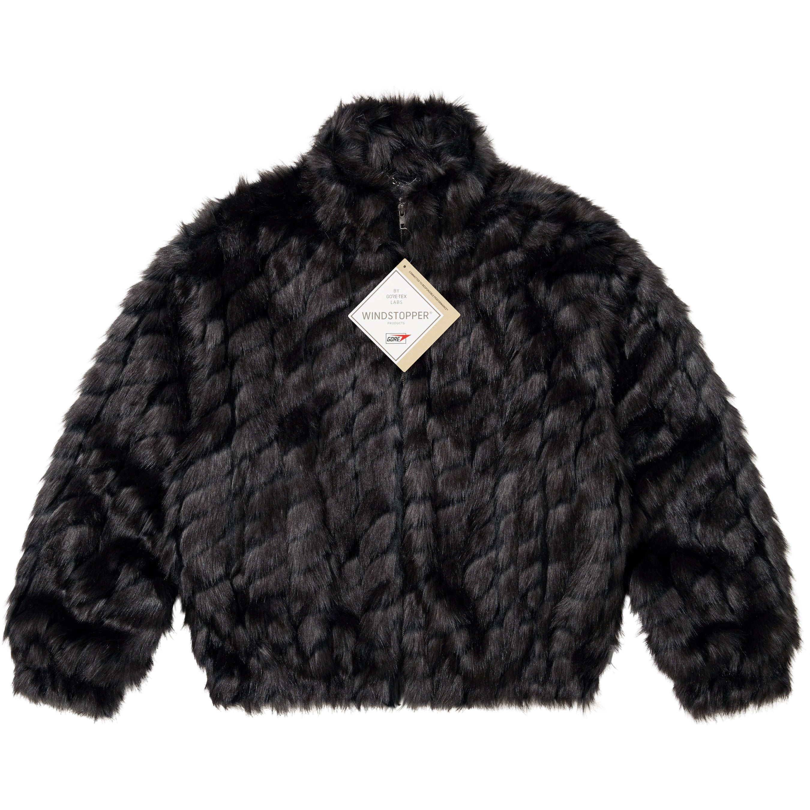 2-Tone WINDSTOPPER® Faux Fur Jacket