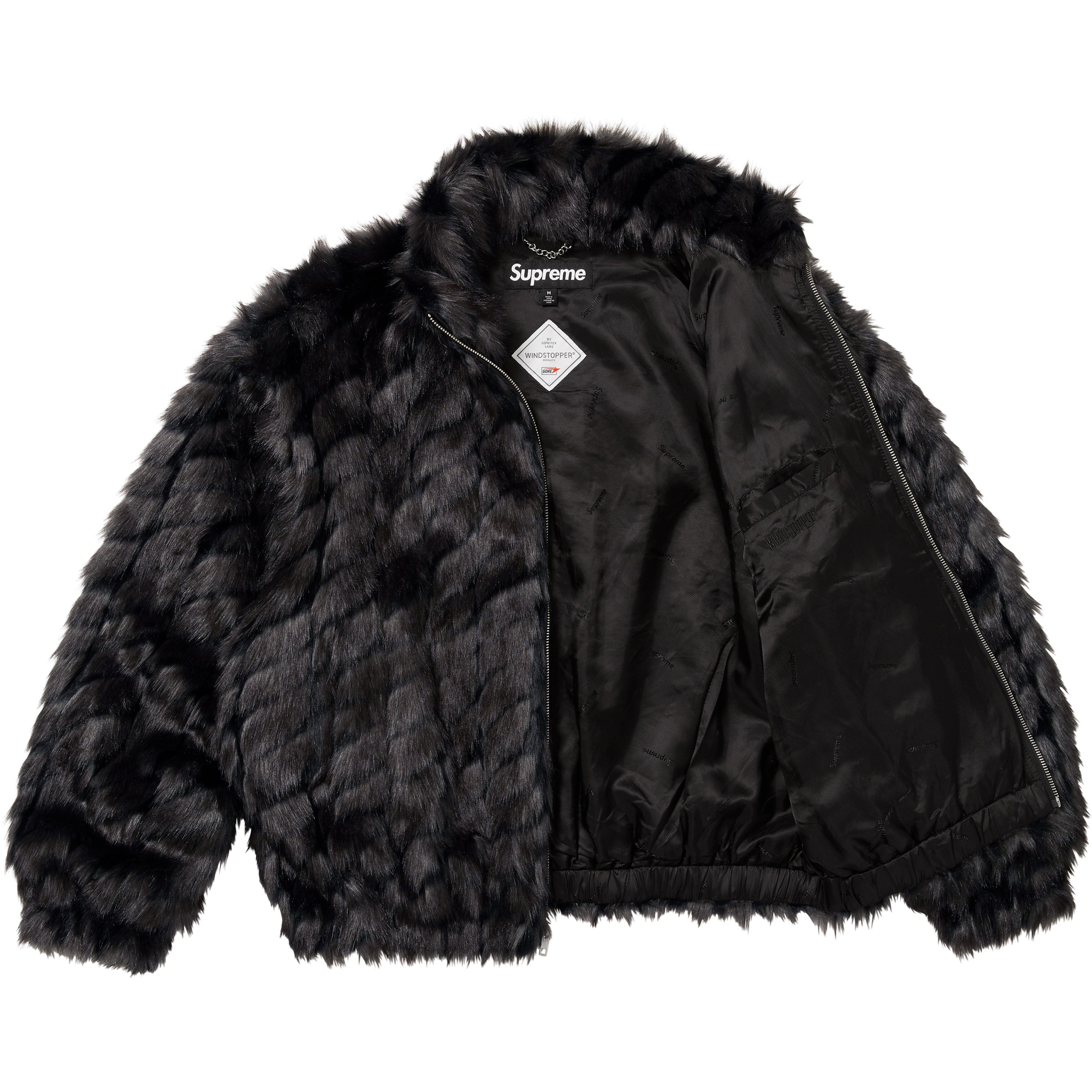 2-Tone WINDSTOPPER® Faux Fur Jacket
