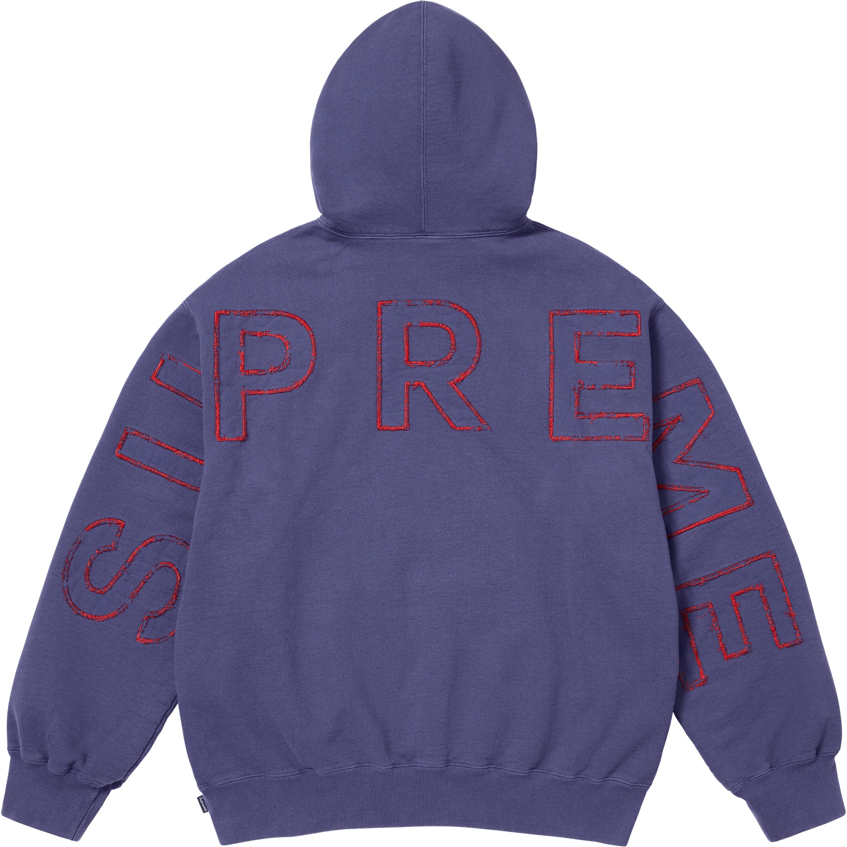 Frayed Hooded Sweatshirt