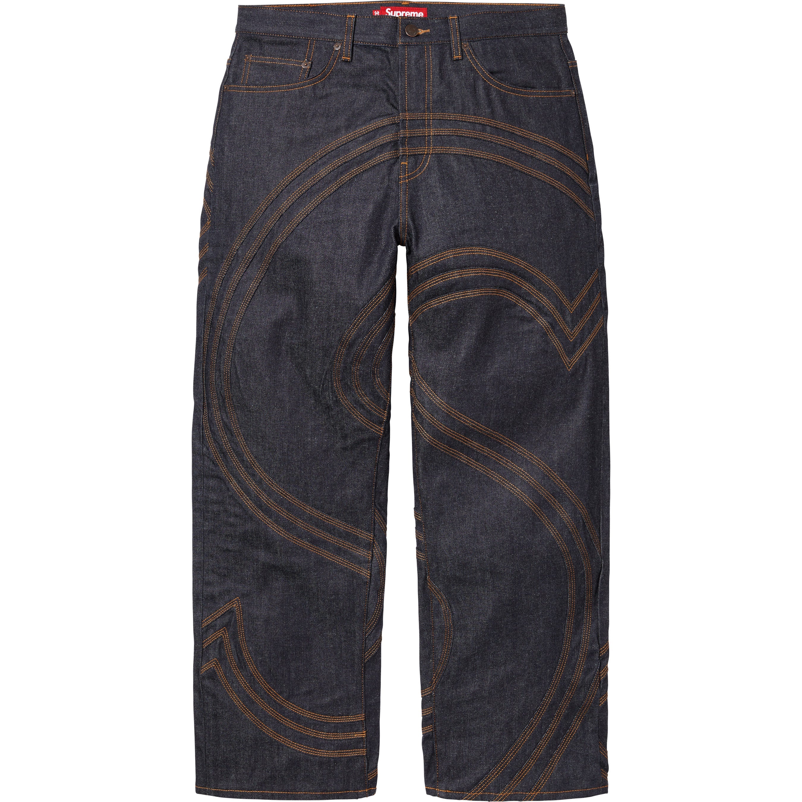 S Logo Rigid Baggy Jean