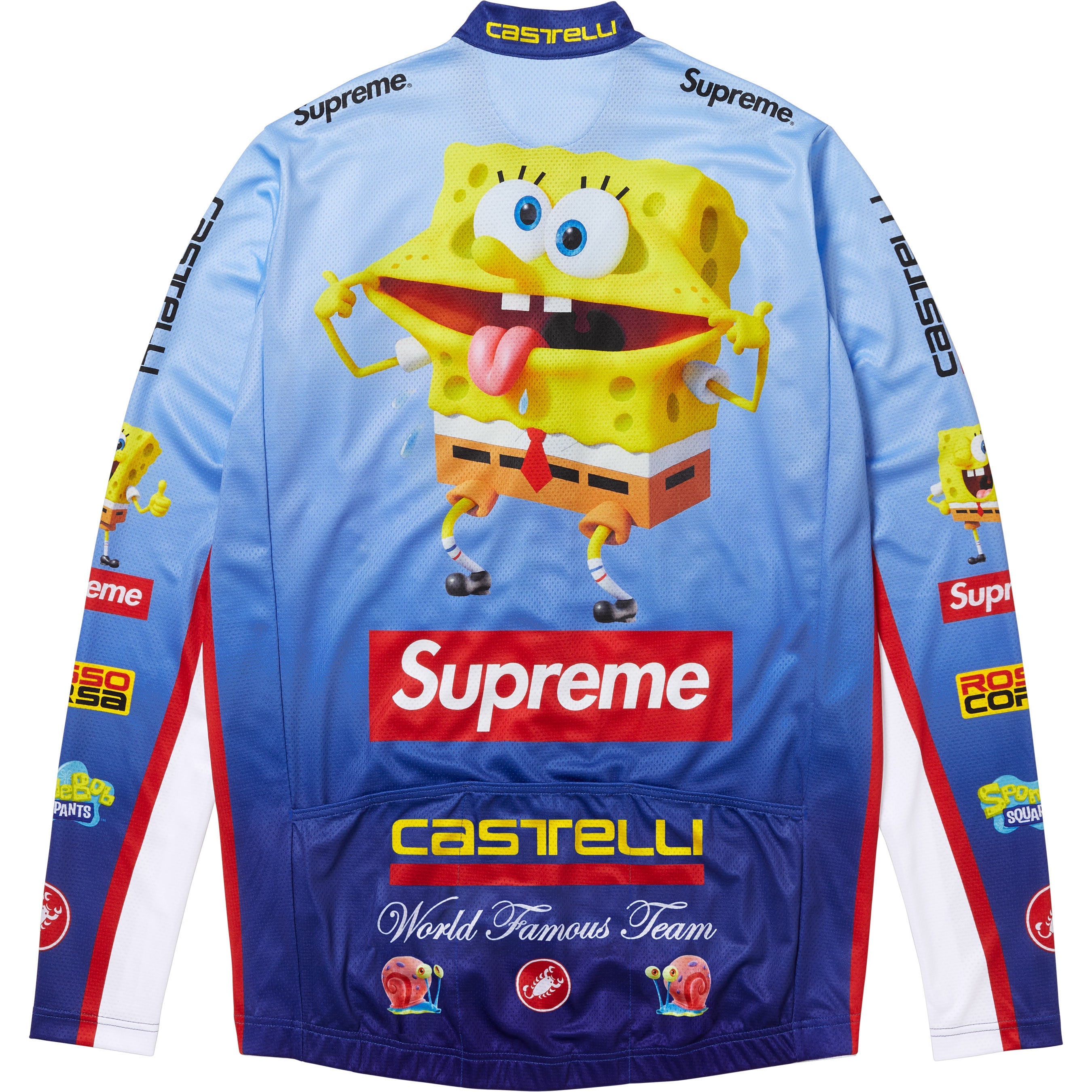 Supreme®/SpongeBob SquarePants Castelli® L/S Cycling Jersey