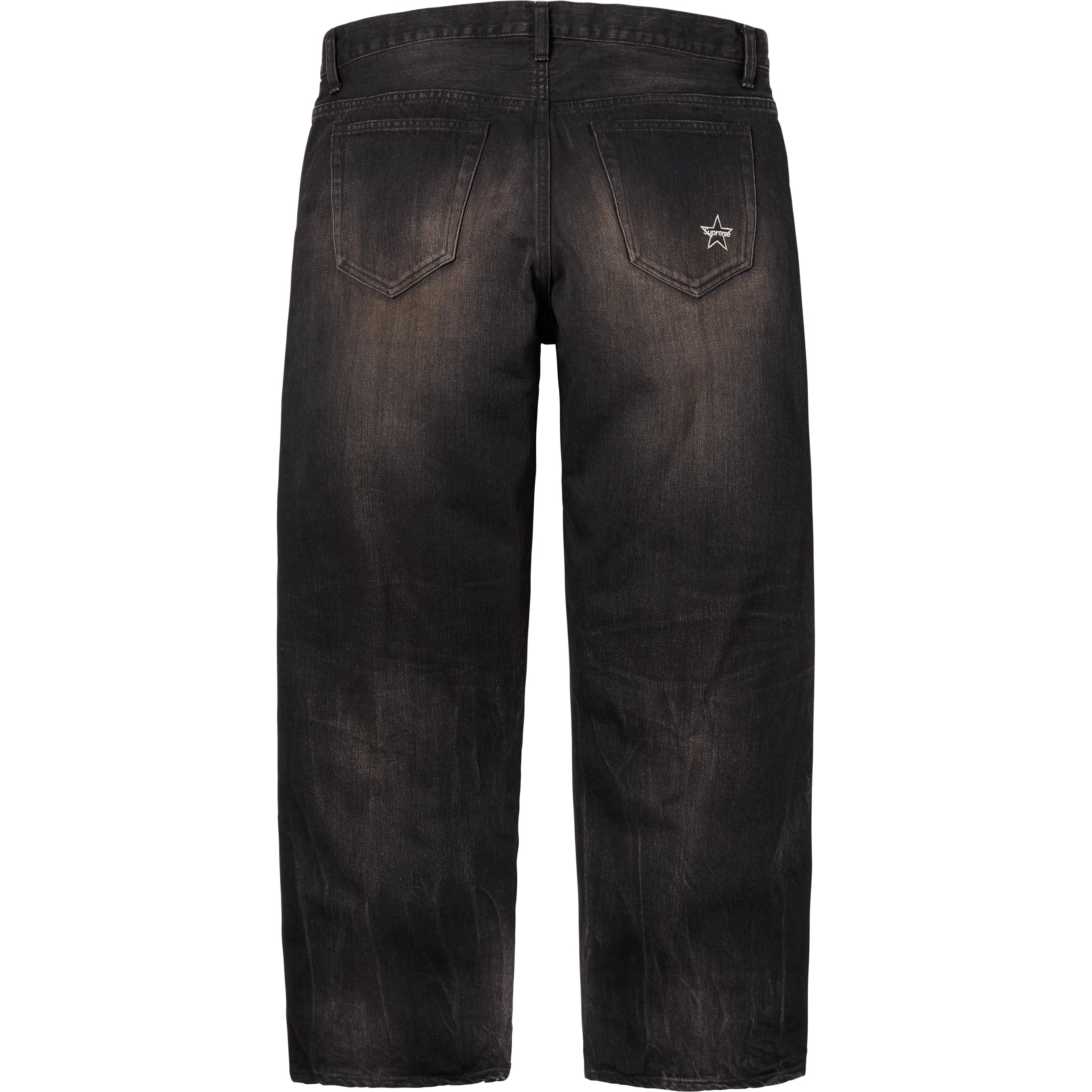 Distressed Loose Fit Selvedge Jean