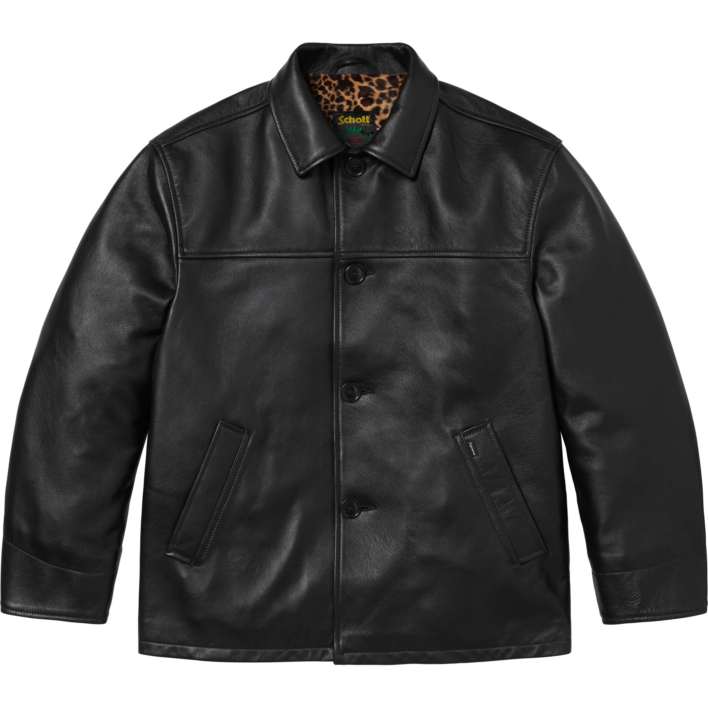 Supreme®/Schott® Leather Car Coat