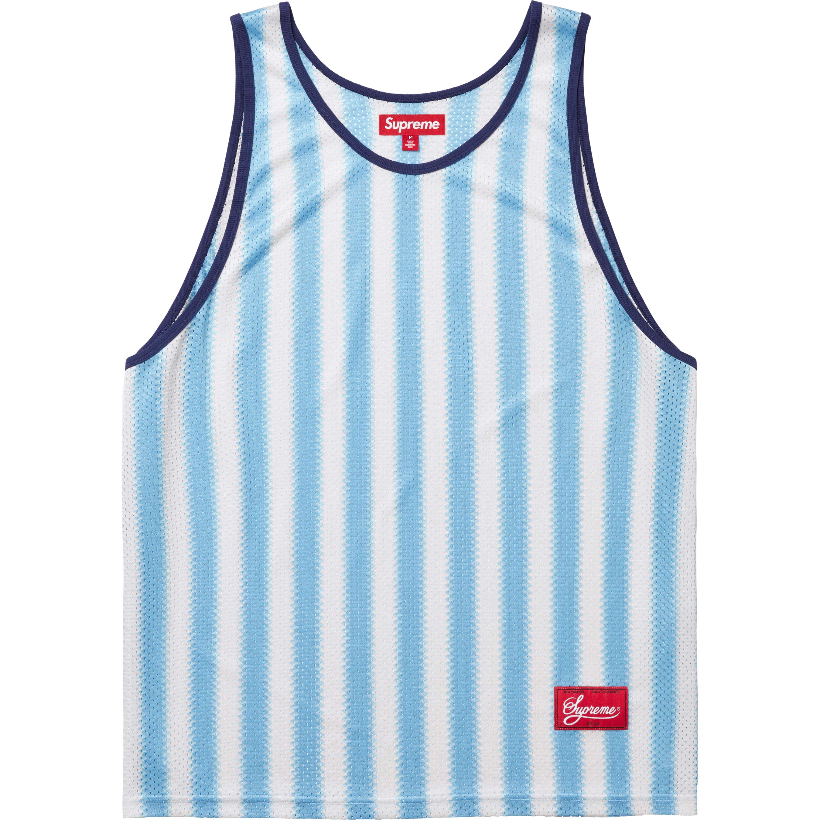 Stripe Mesh Tank Top