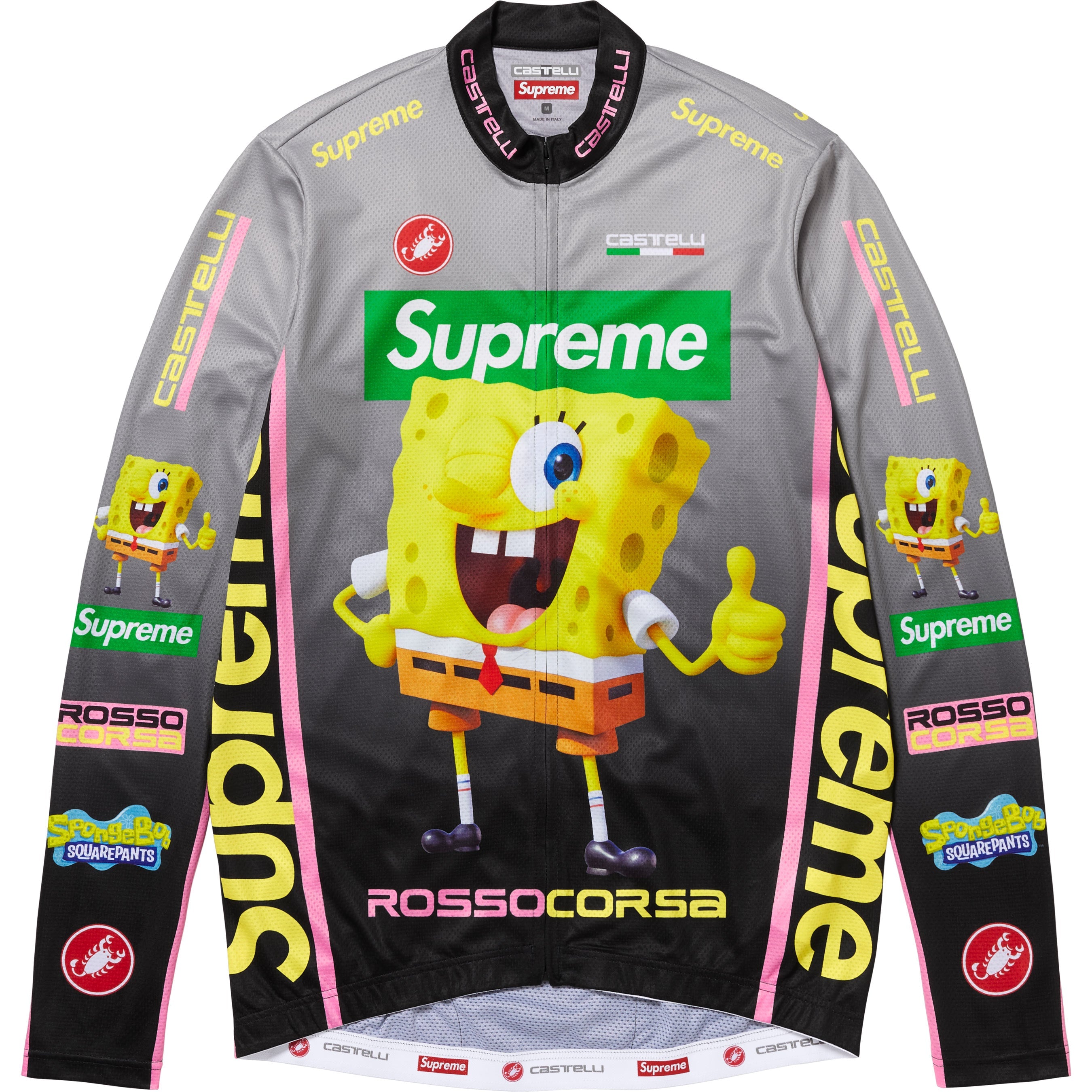 Supreme®/SpongeBob SquarePants Castelli® L/S Cycling Jersey