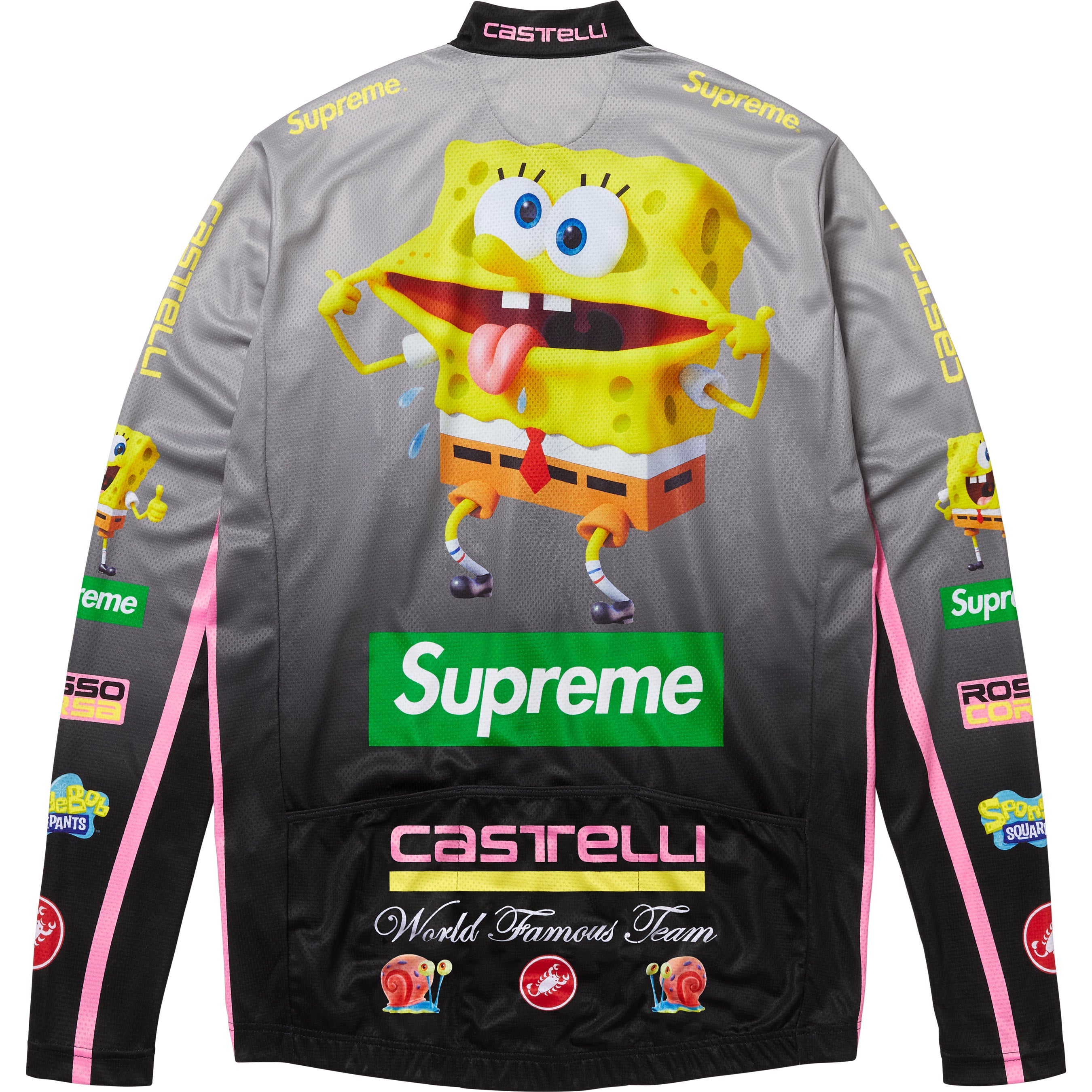 Supreme®/SpongeBob SquarePants Castelli® L/S Cycling Jersey