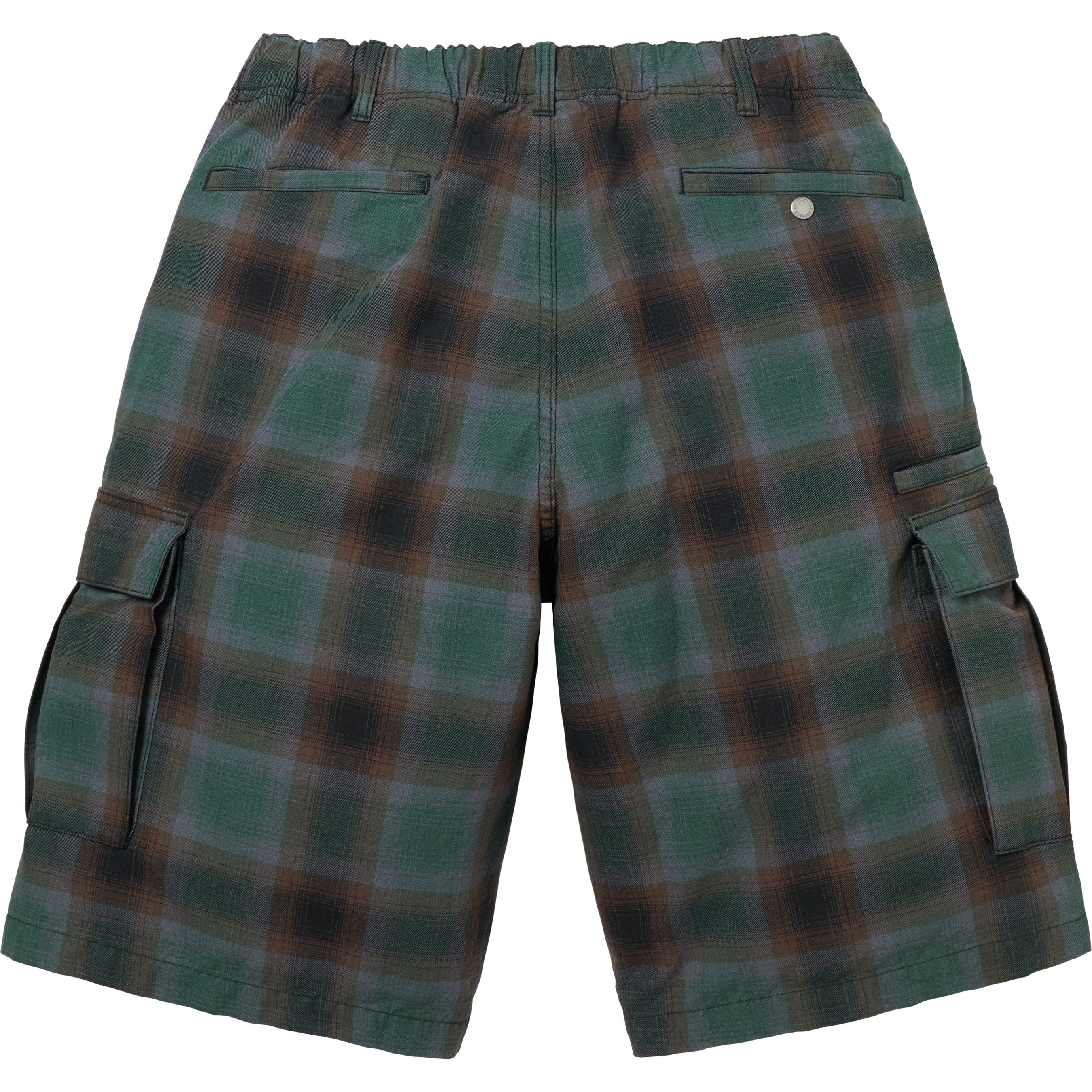 Shadow Plaid Cargo Short