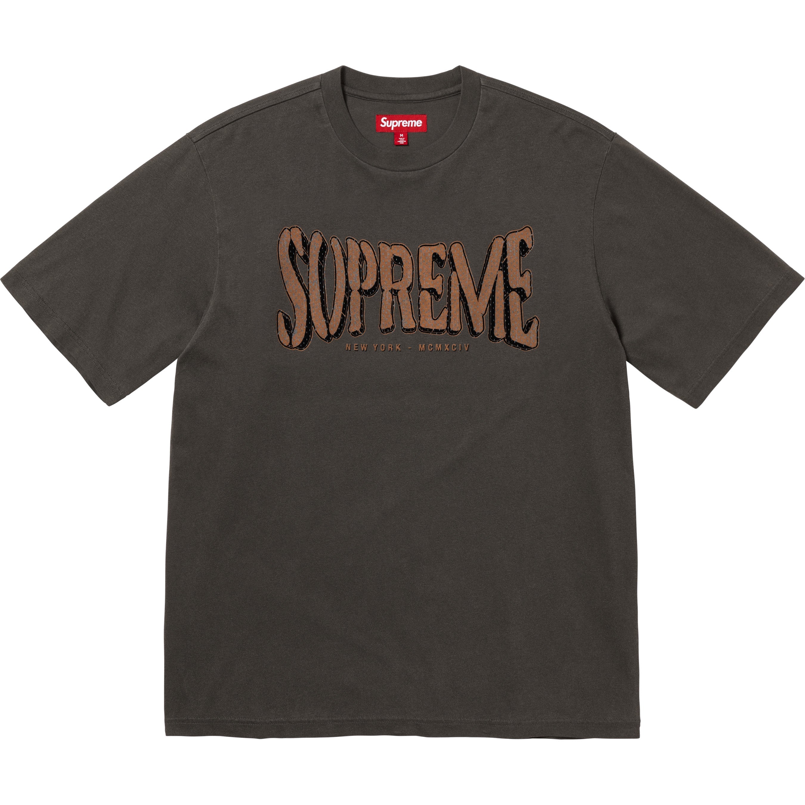 Flocked Washed S/S Top
