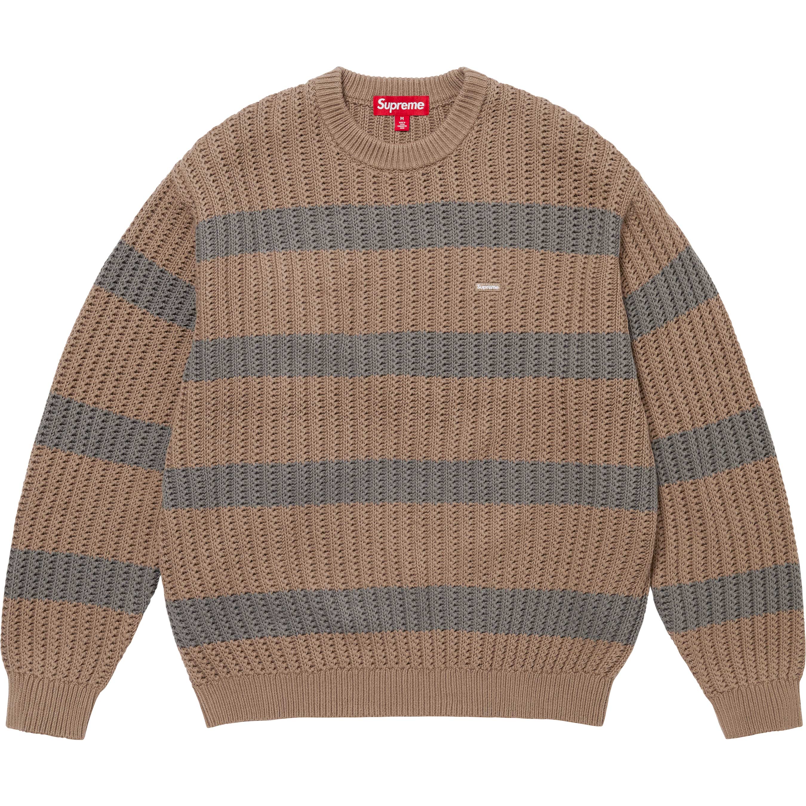 Loose Gauge Stripe Small Box Sweater