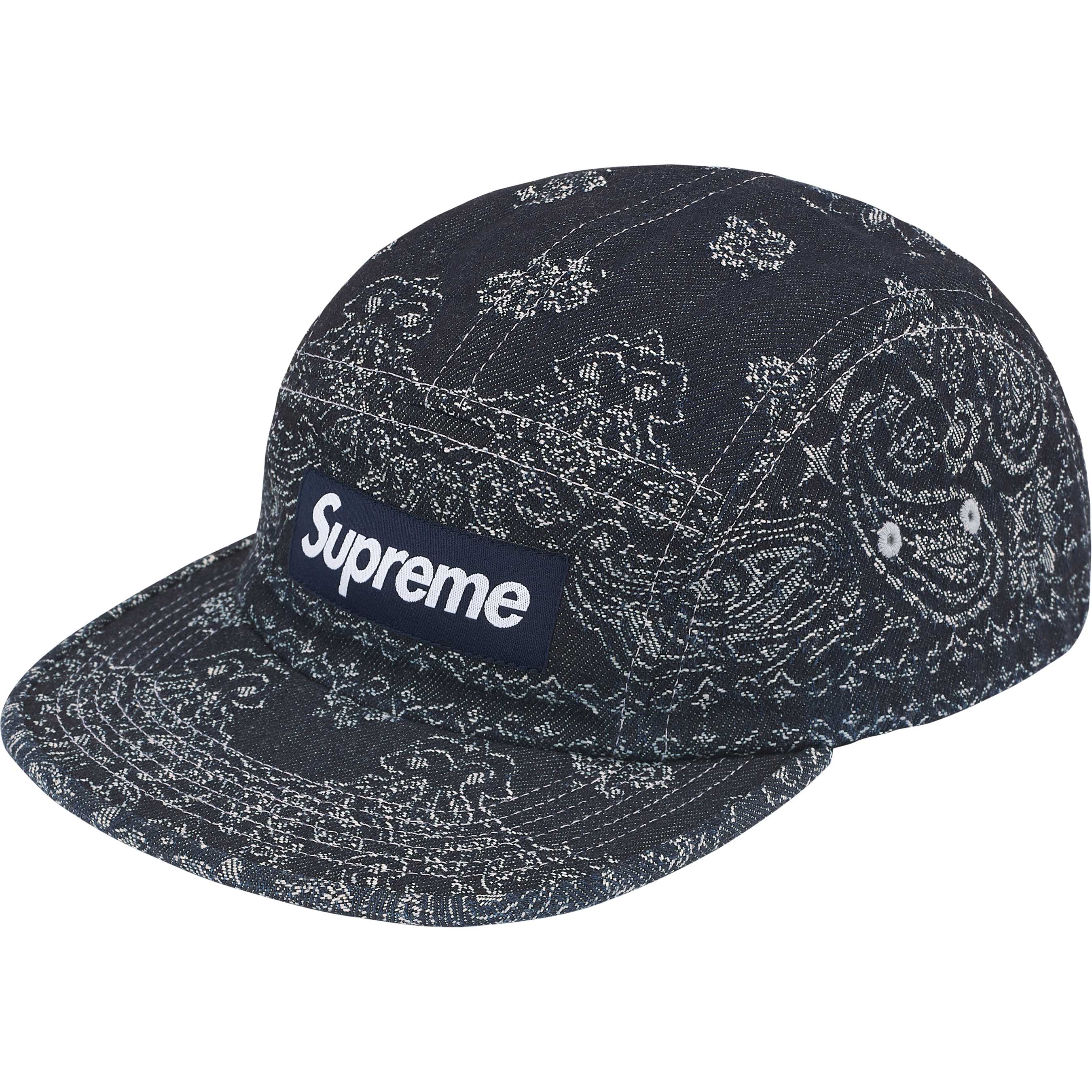 Bandana Jacquard Denim Camp Cap