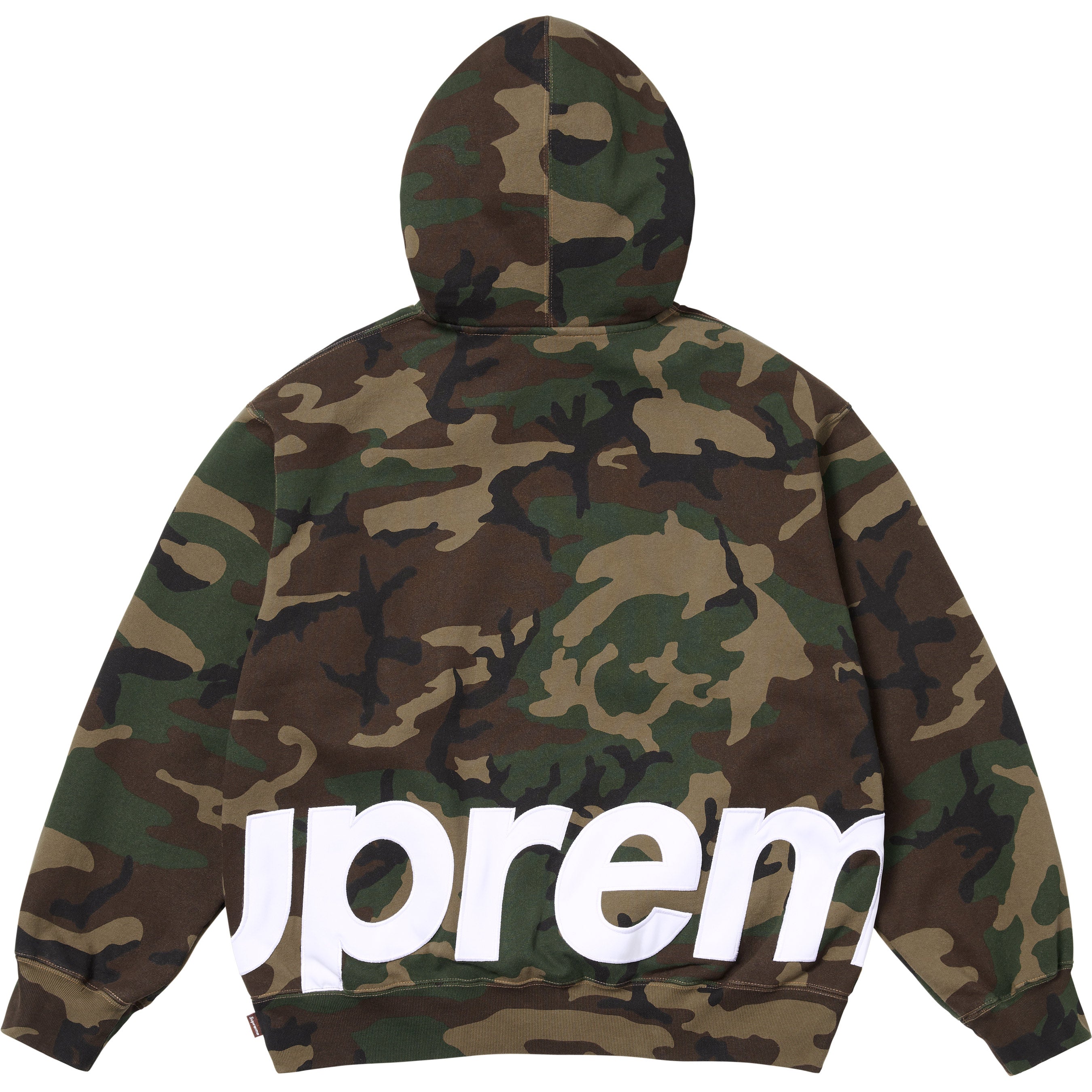 Big Logo Zip Up Hooded Sweatshirt