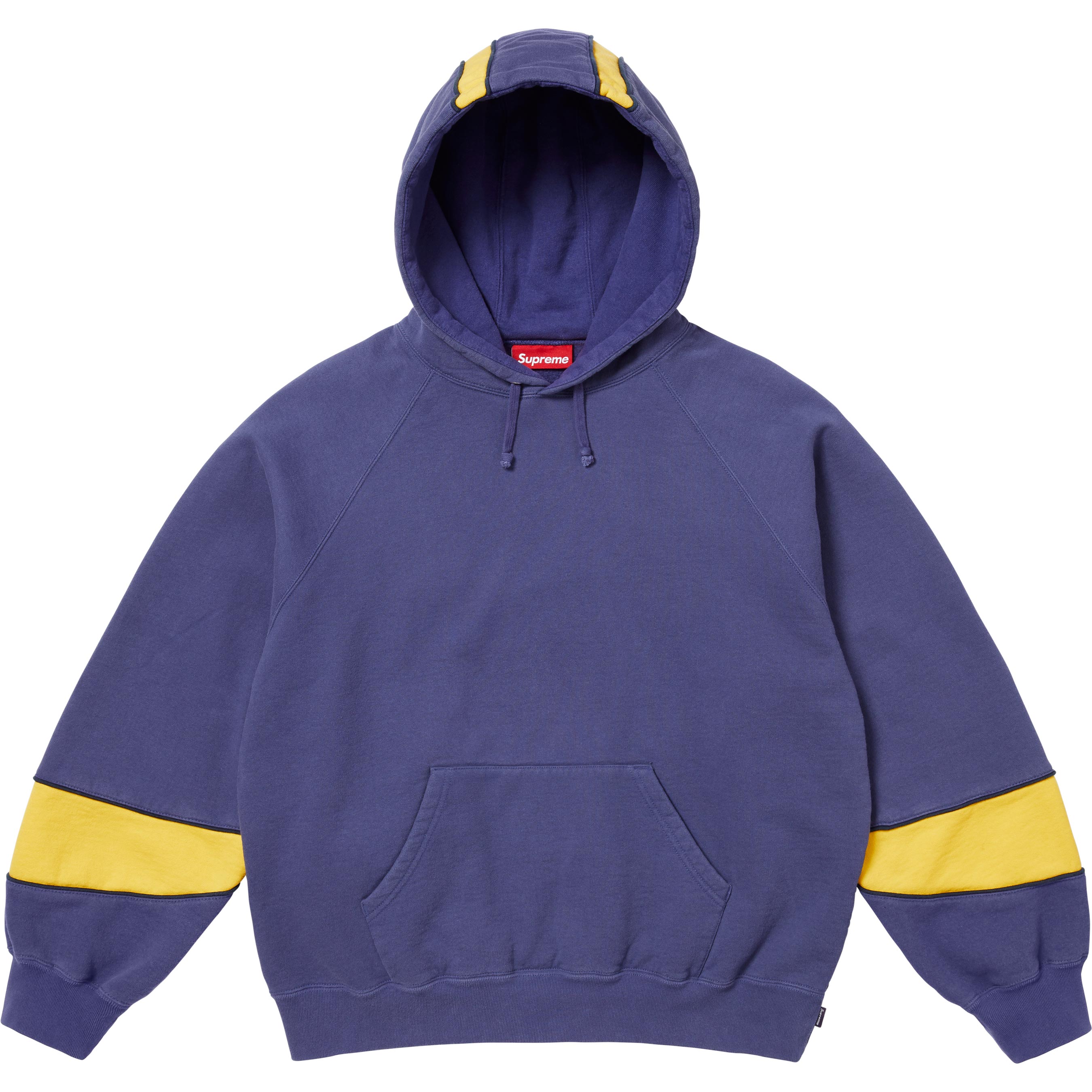 Paneled Hooded Sweatshirt