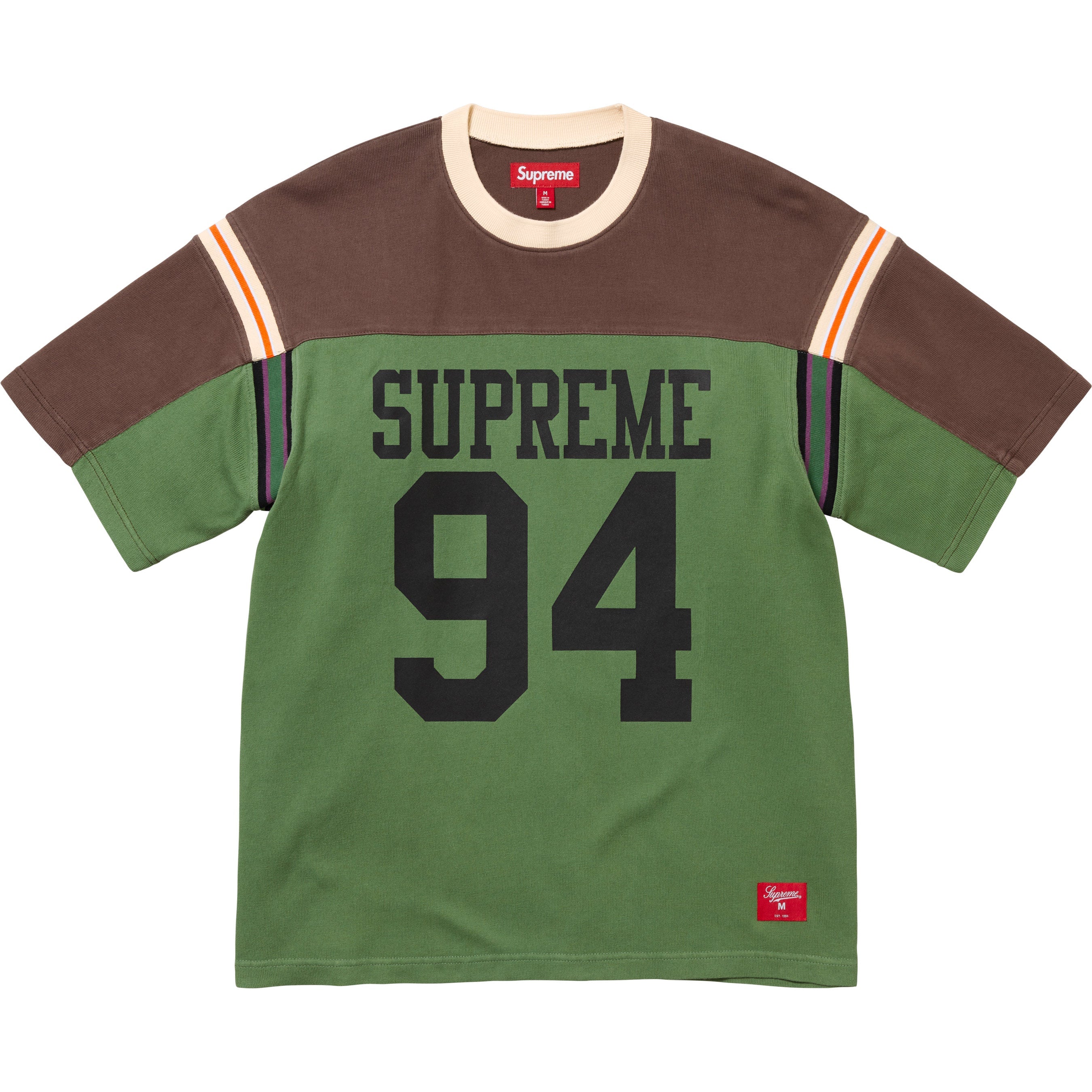 Split S/S Football Top