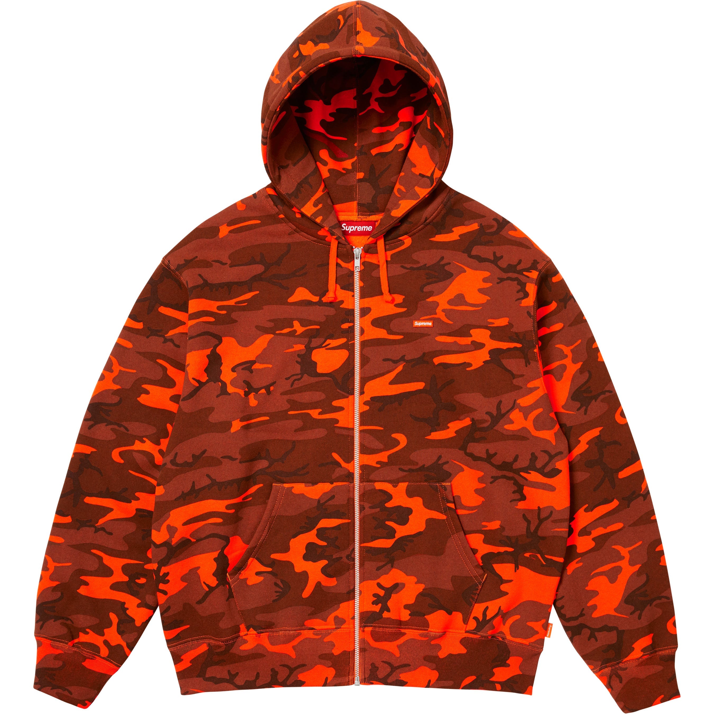 Small Box Zip Up Hooded Sweatshirt