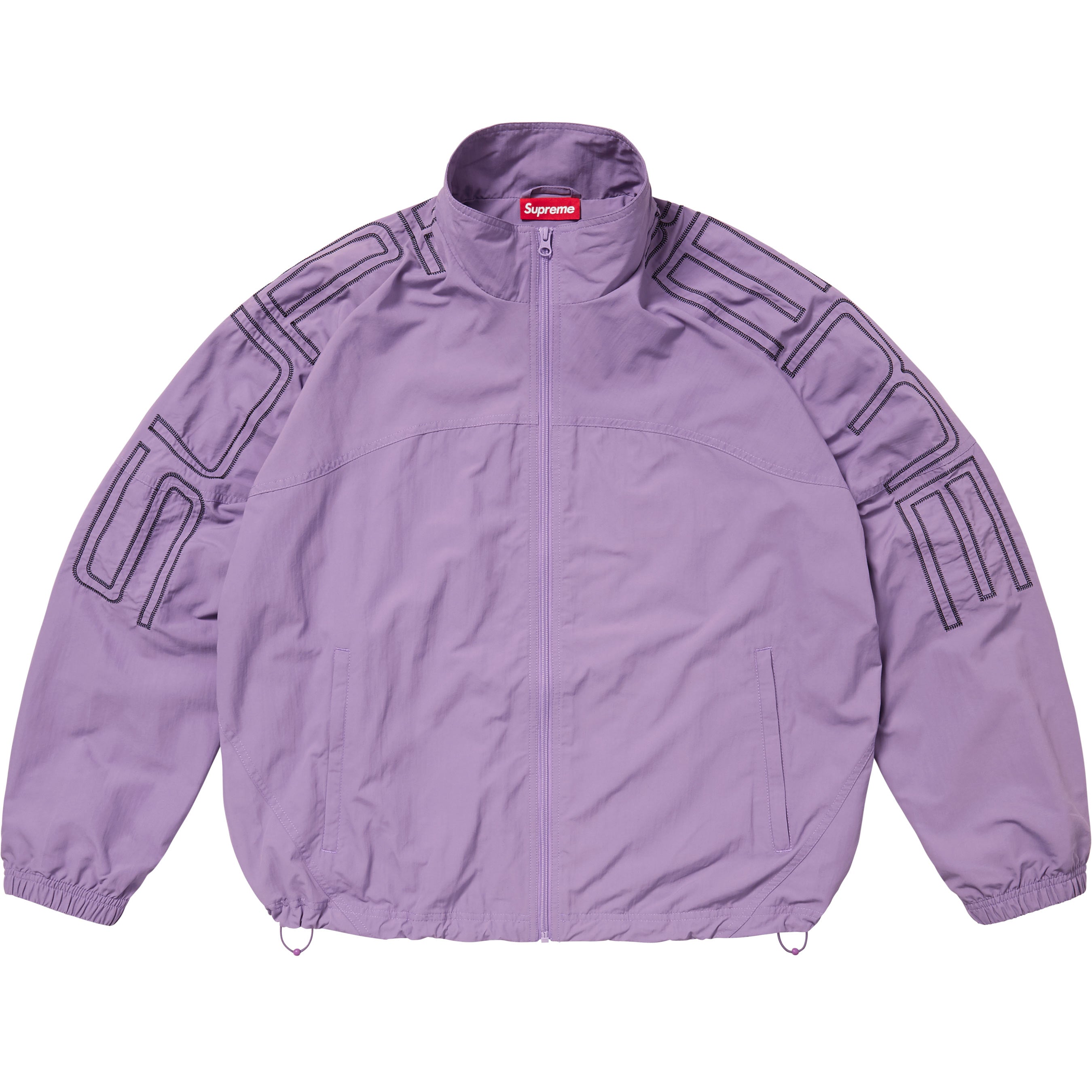 Spellout Embroidered Track Jacket