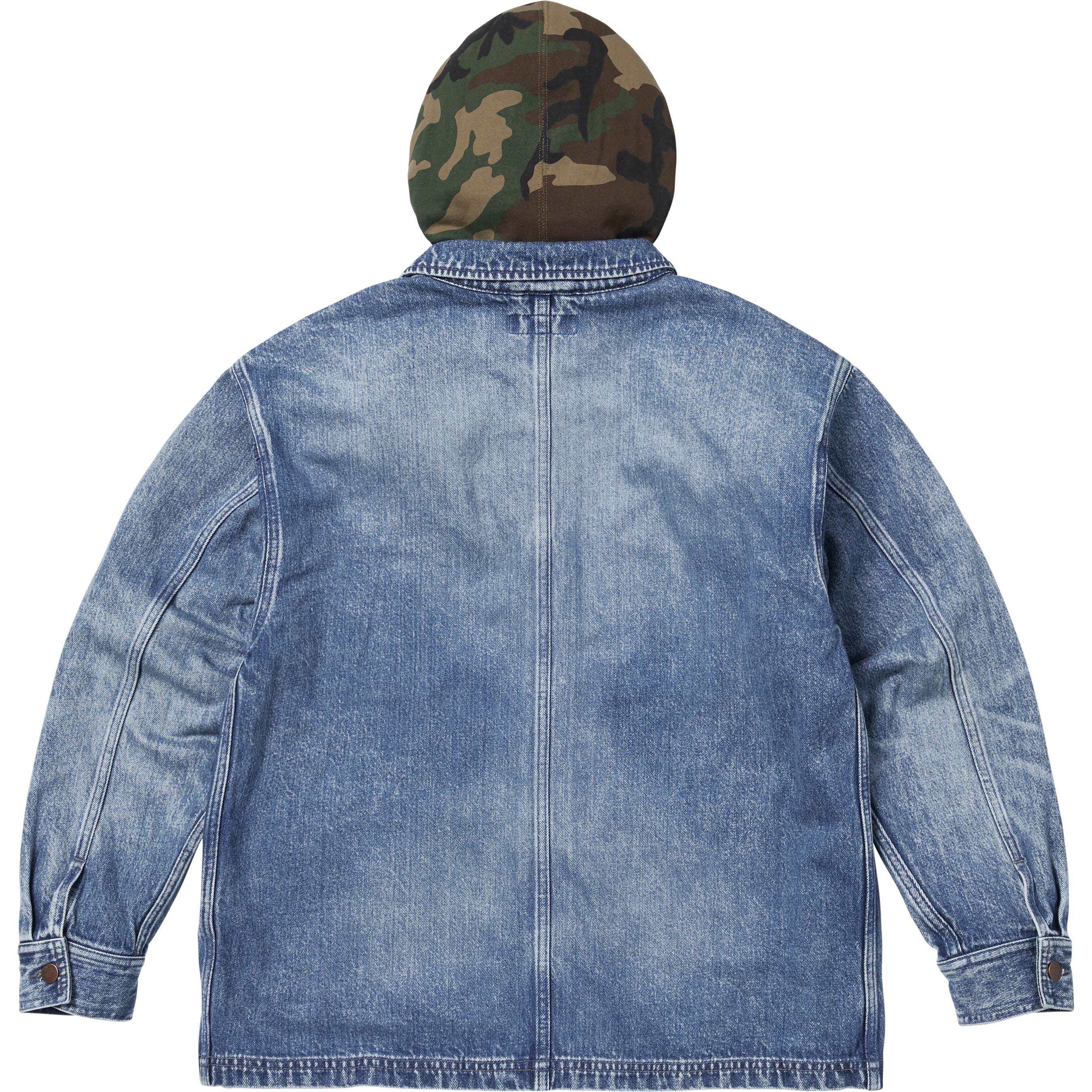 Worn Hooded Chore Coat