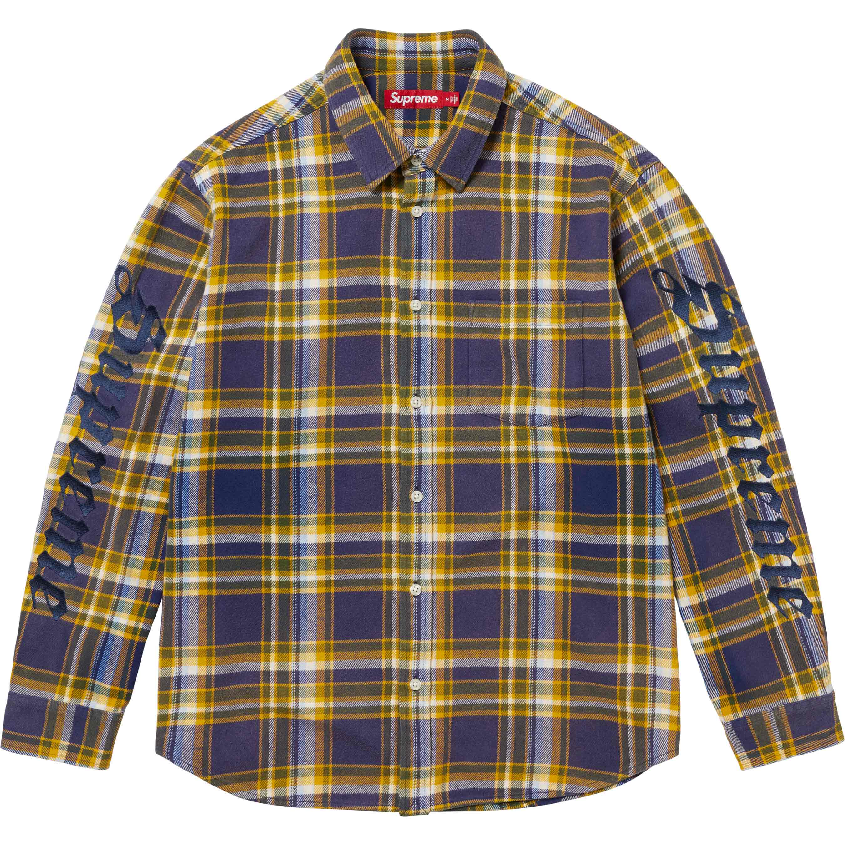 Old English Plaid Flannel Shirt