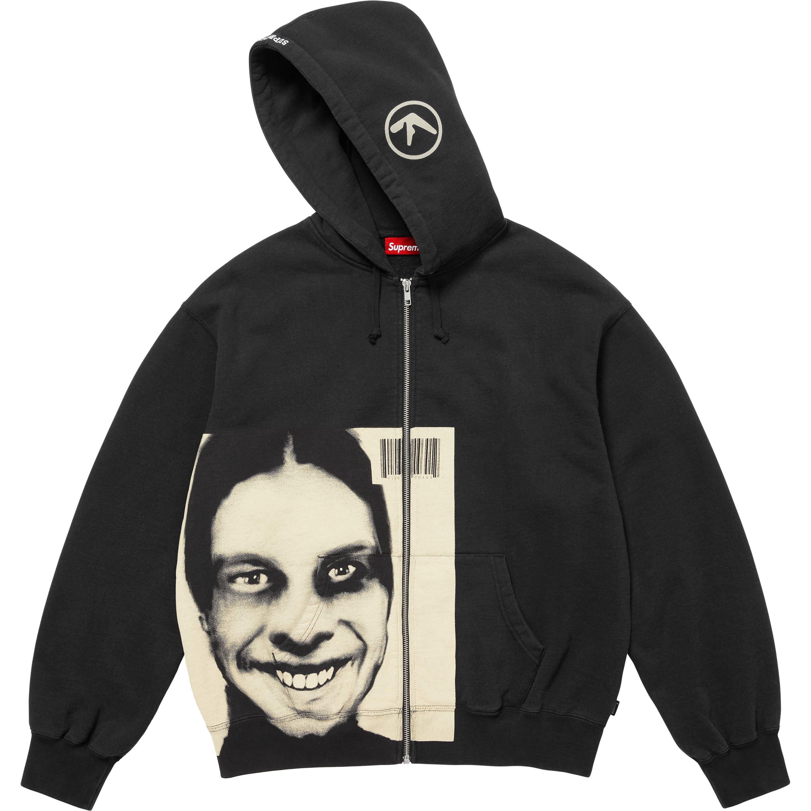 Supreme/Aphex Twin Zip Up Hooded Sweatshirt
