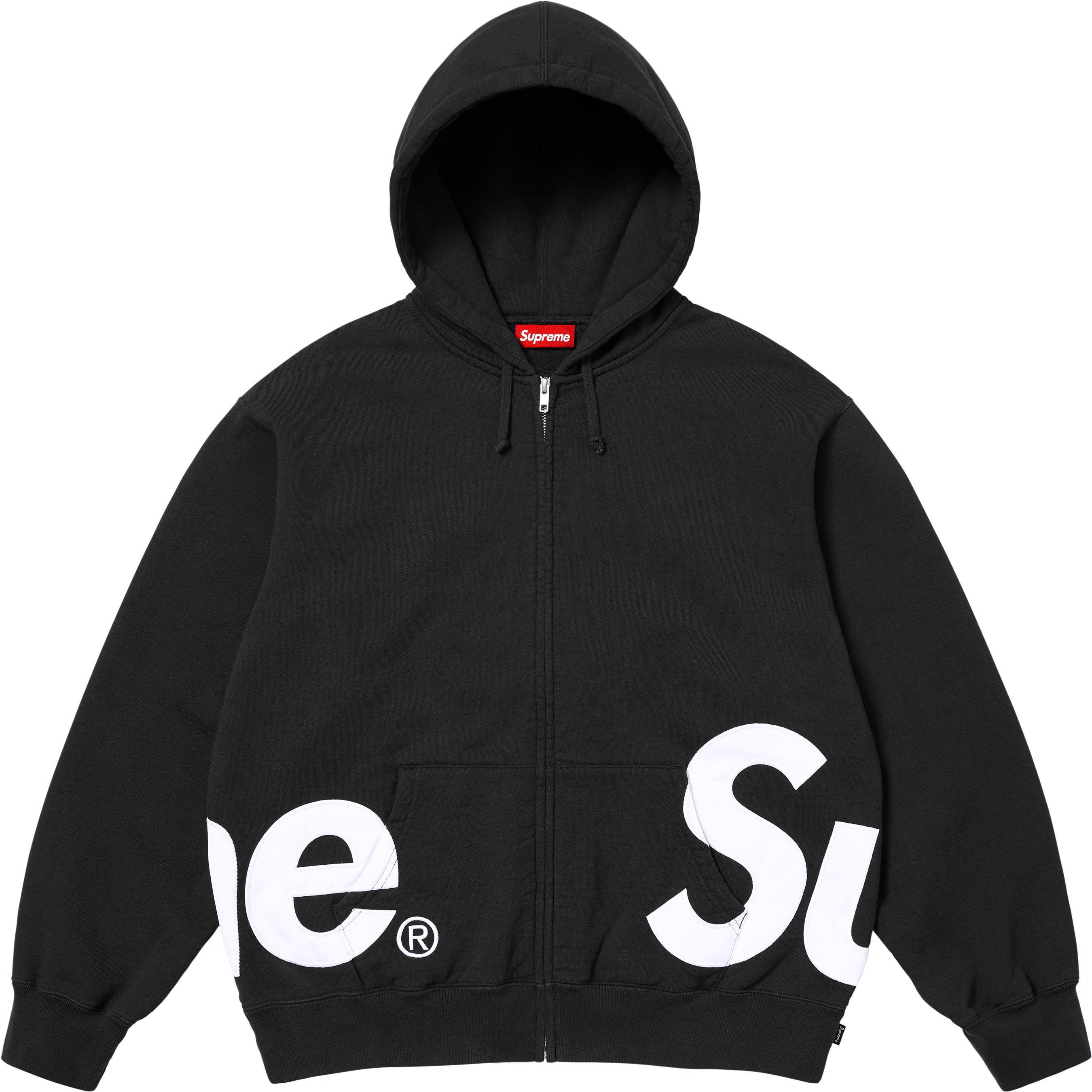 Big Logo Zip Up Hooded Sweatshirt