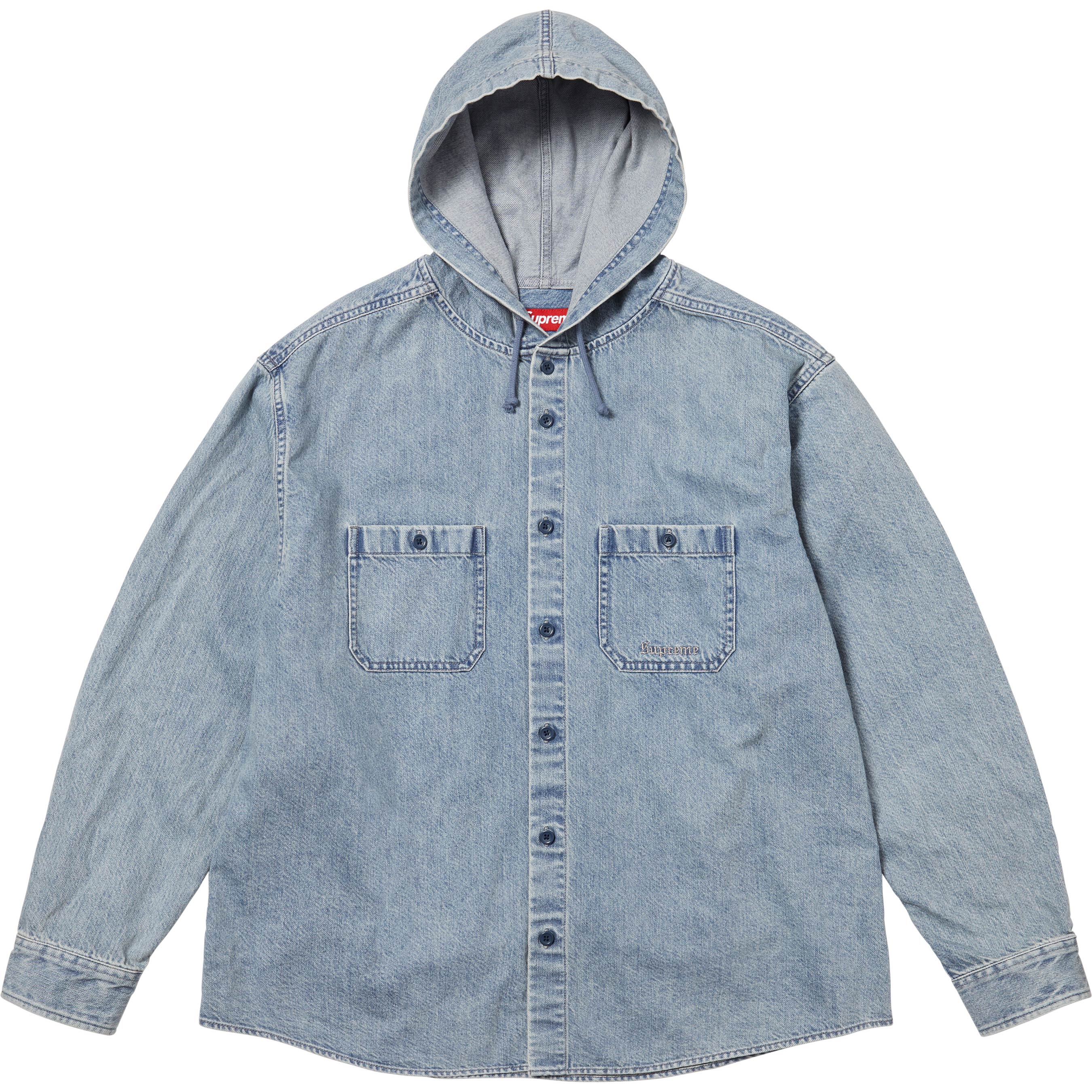 Hooded Denim Shirt