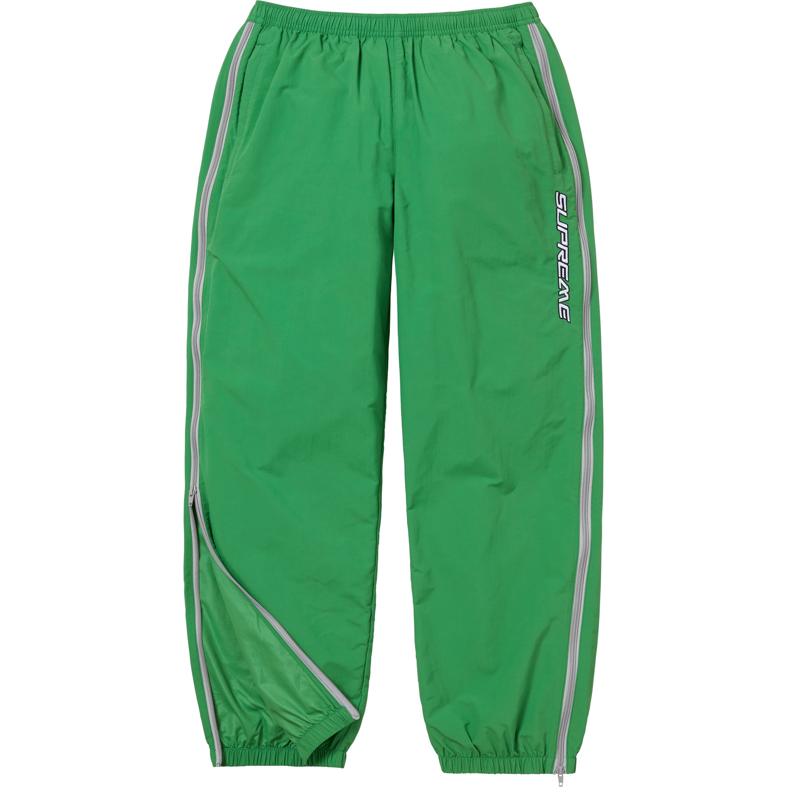 Contrast Zip Warm Up Pant