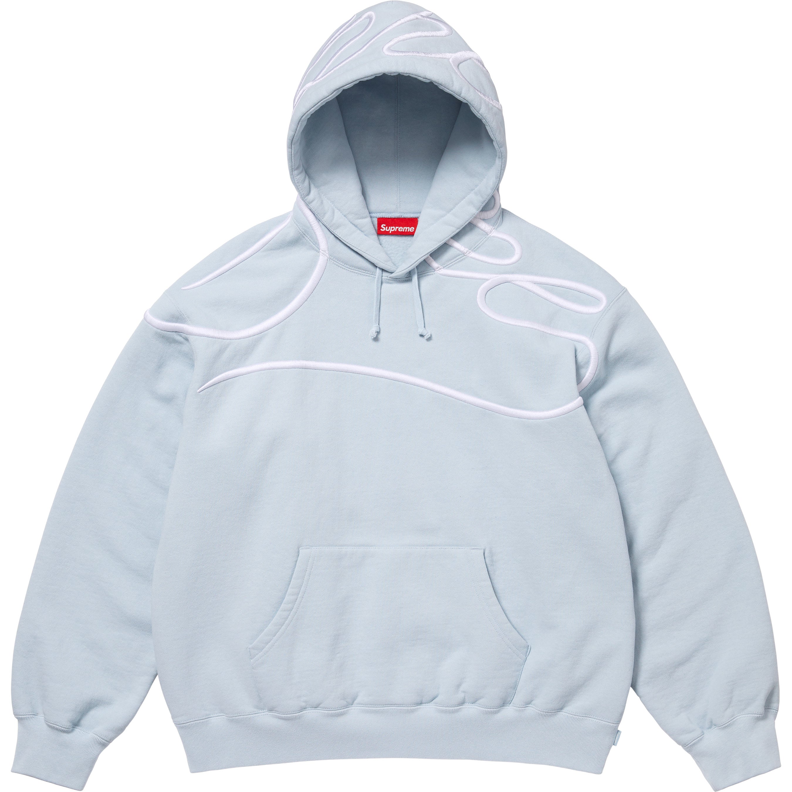 Shoulder Script Hooded Sweatshirt