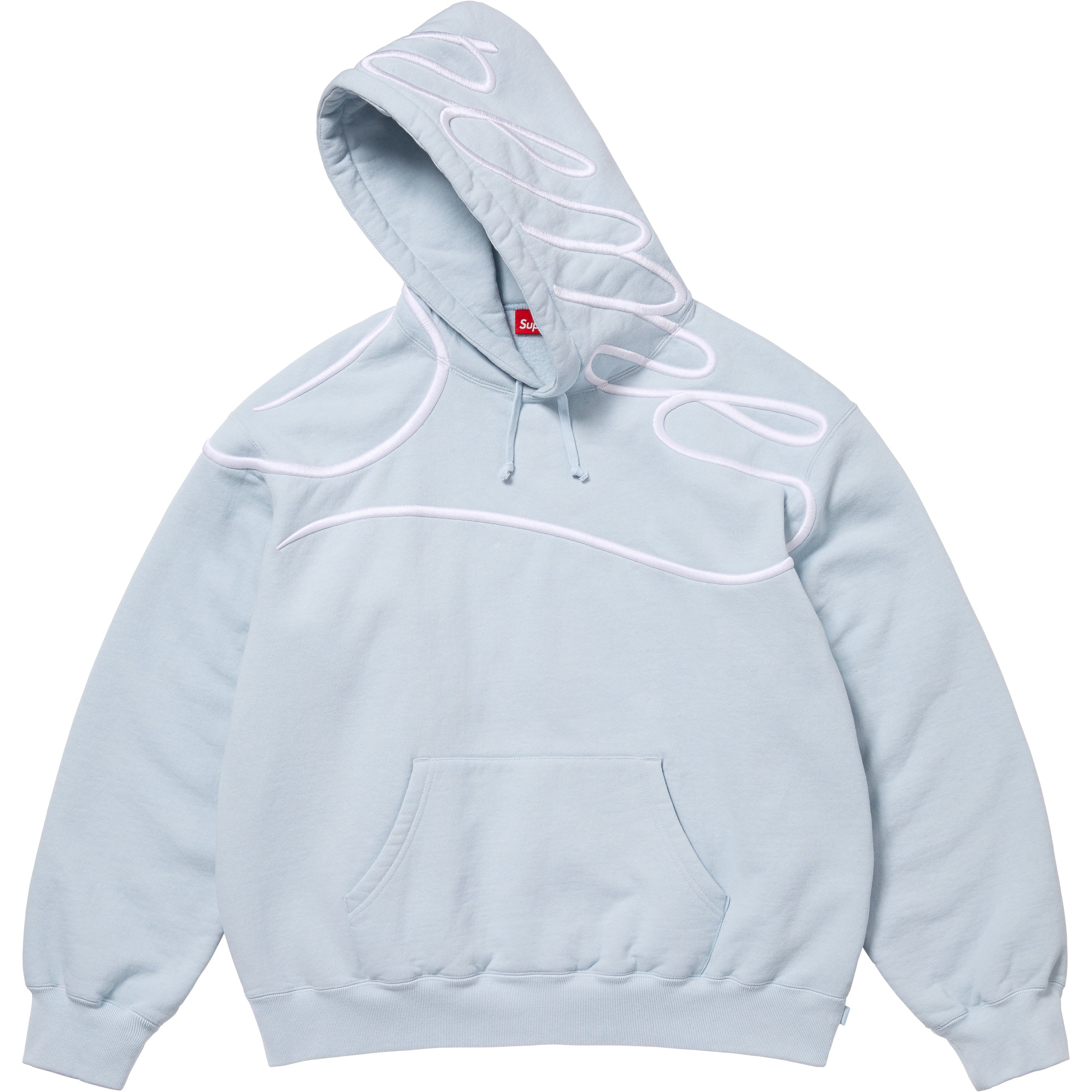 Shoulder Script Hooded Sweatshirt