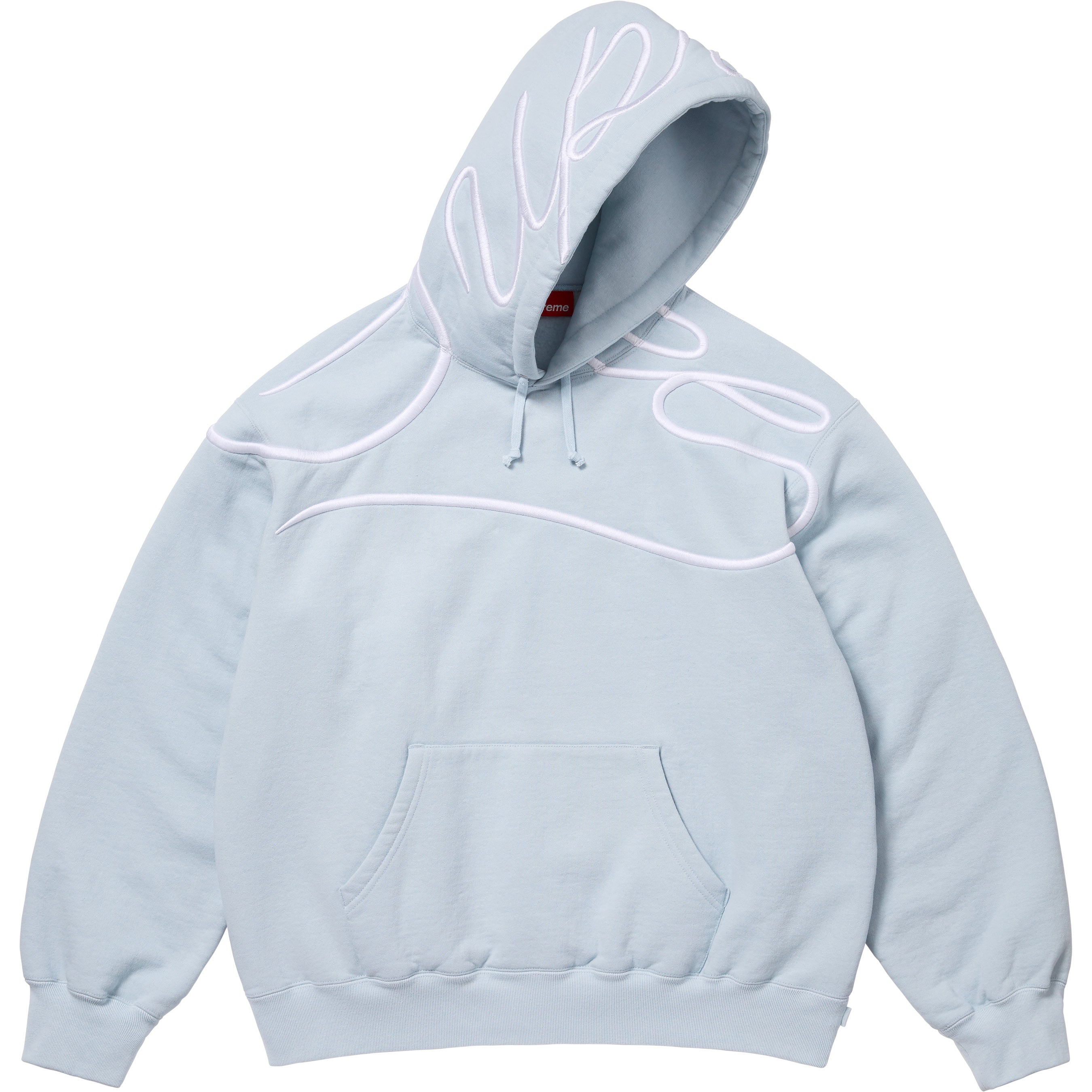 Shoulder Script Hooded Sweatshirt