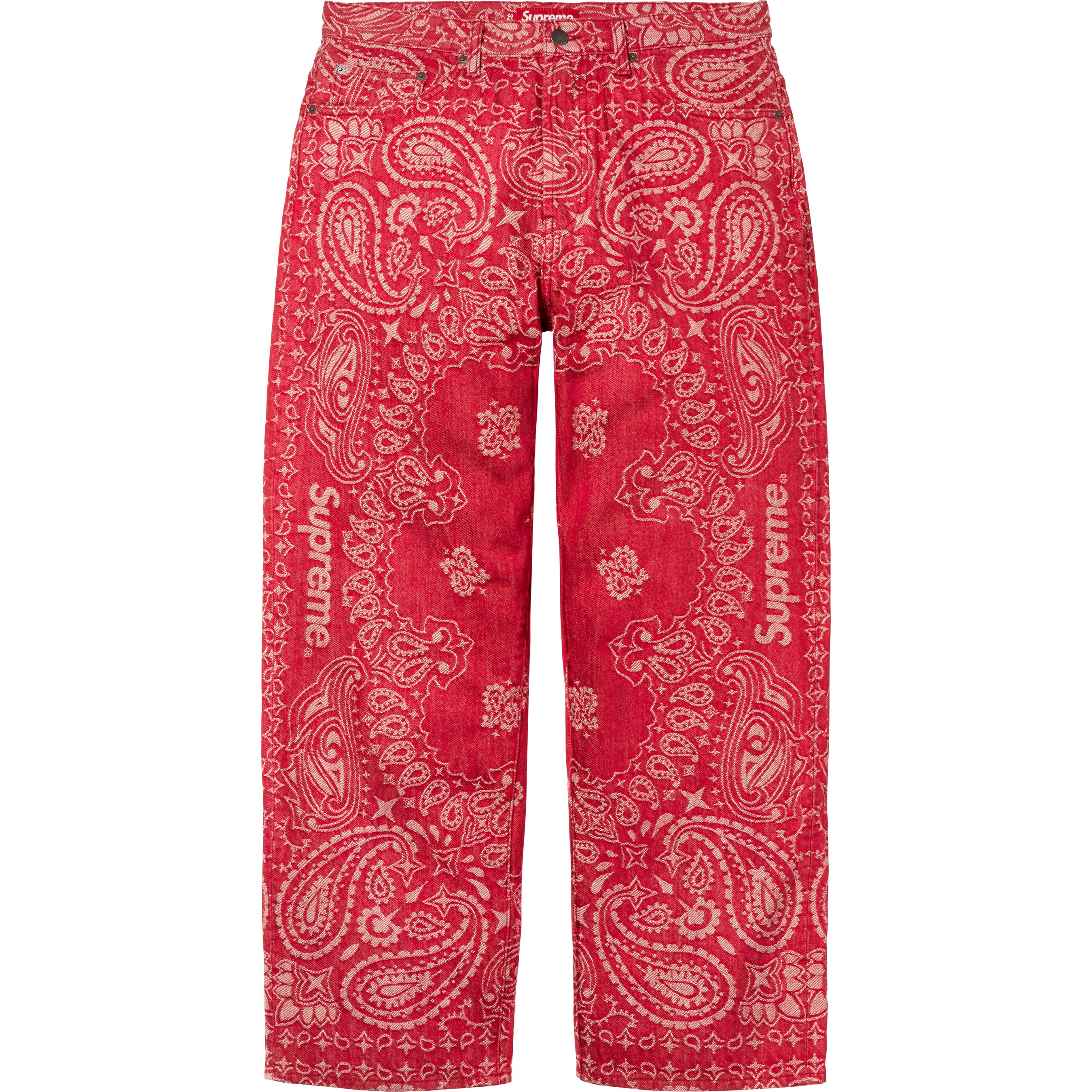 Bandana Jacquard Baggy Jean