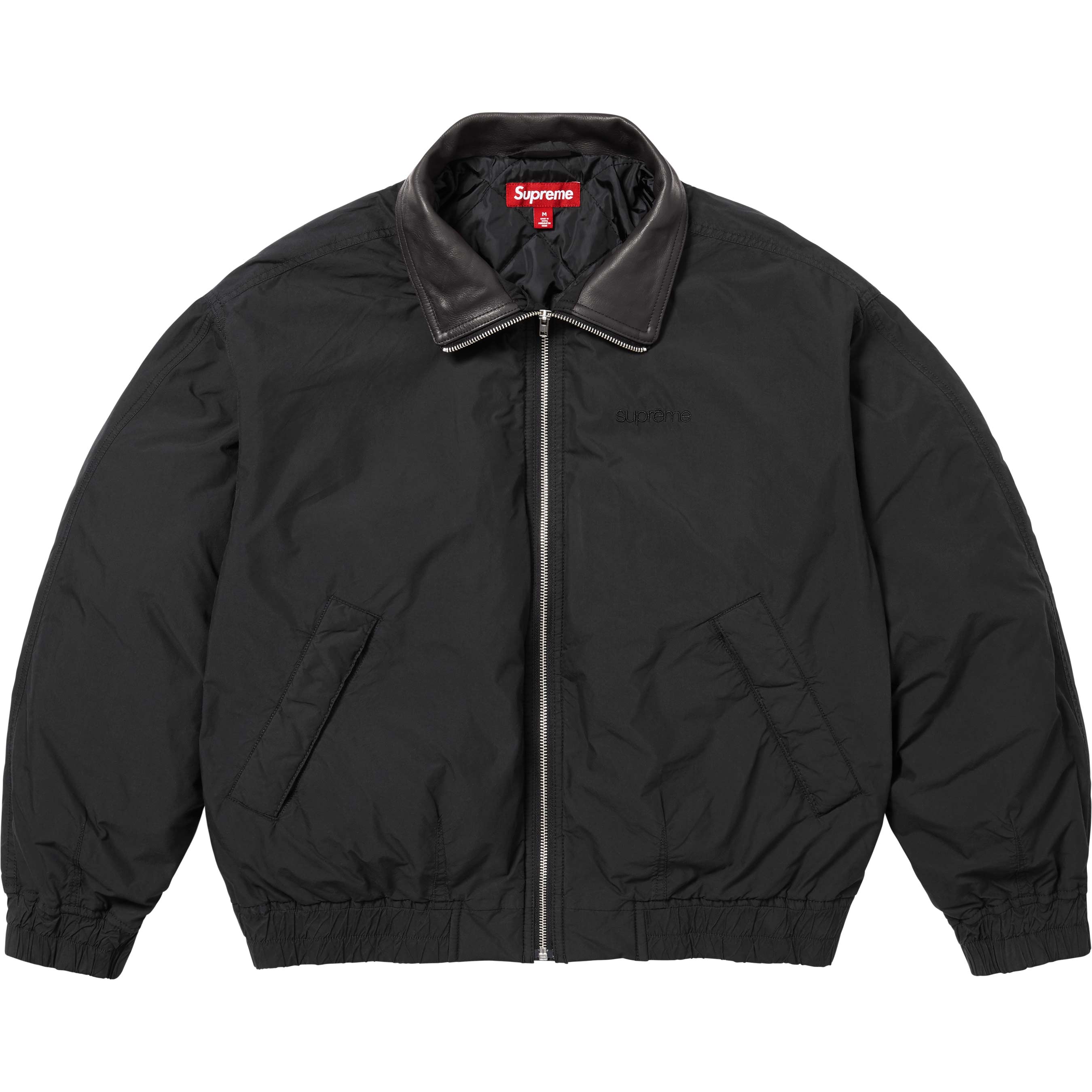 Leather Collar Utility Jacket