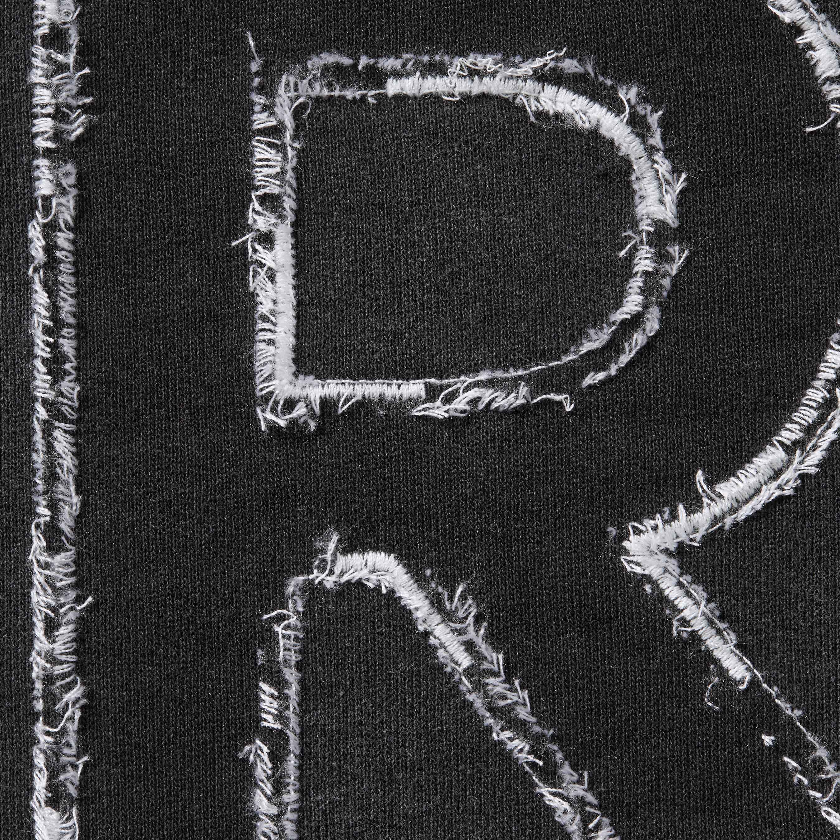 Frayed Hooded Sweatshirt