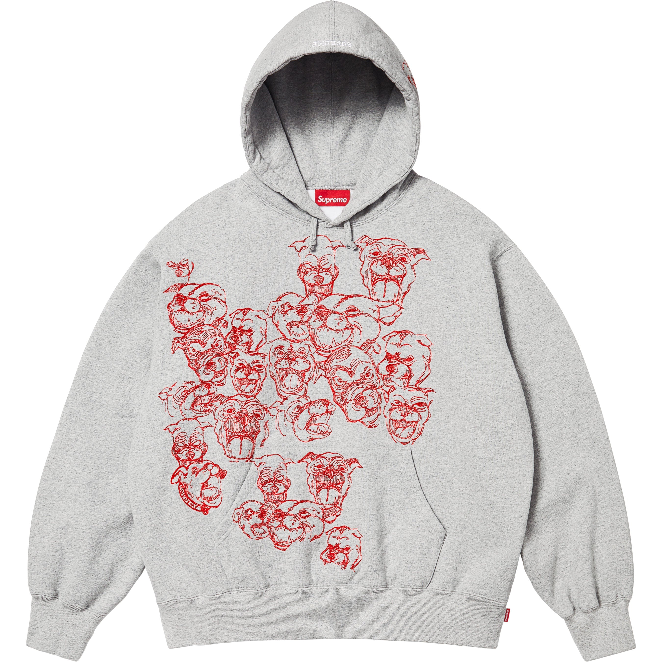 Pitbulls Embroidered Hooded Sweatshirt